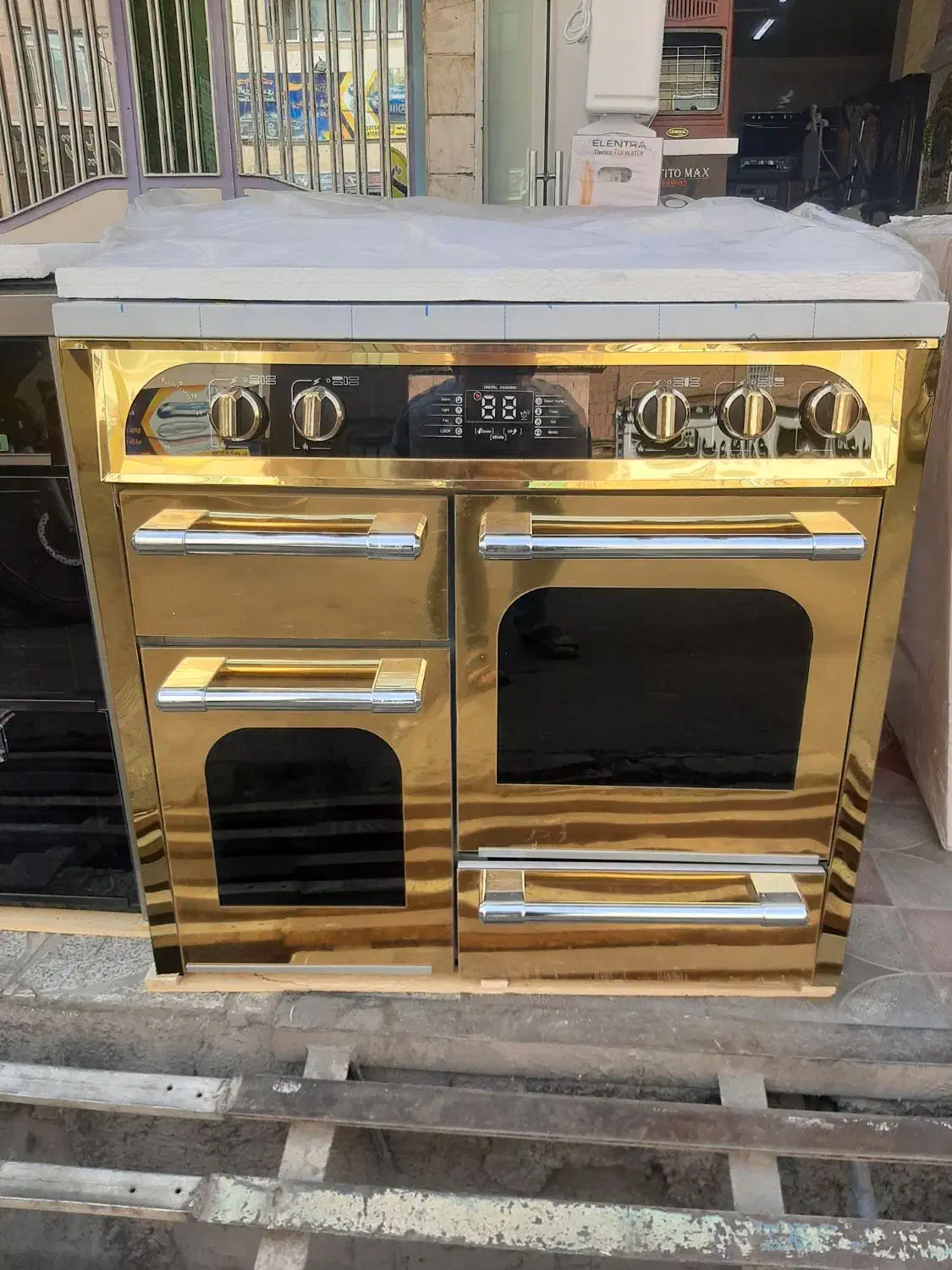 اجاق گاز ۴درب تکنوا صحفه استیل|اجاق گاز و لوازم برقی پختوپز|اسلامشهر, باغ فیض|دیوار