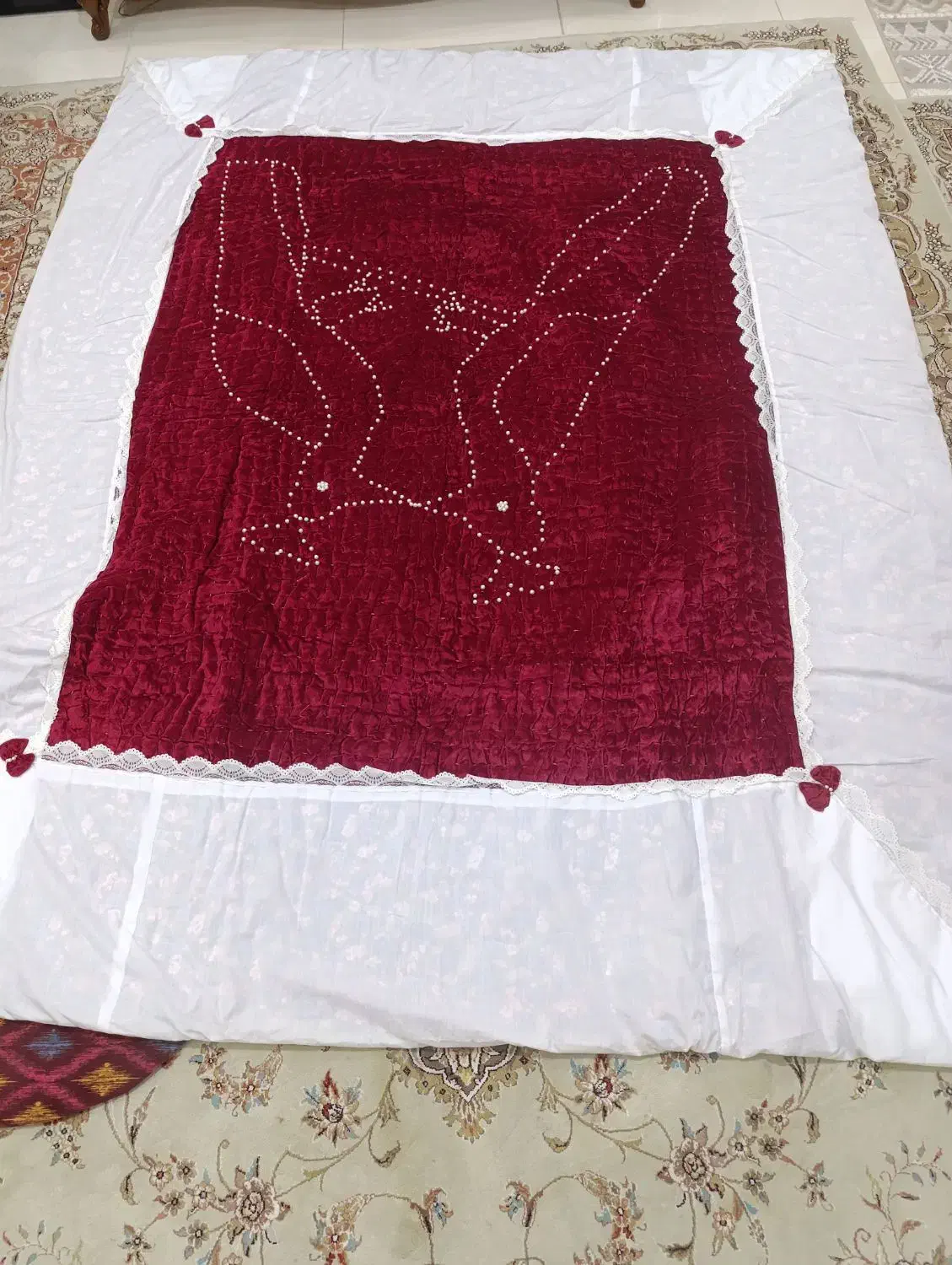 لحاف کرسی|رختخواب، بالش، پتو|قزوین, |دیوار