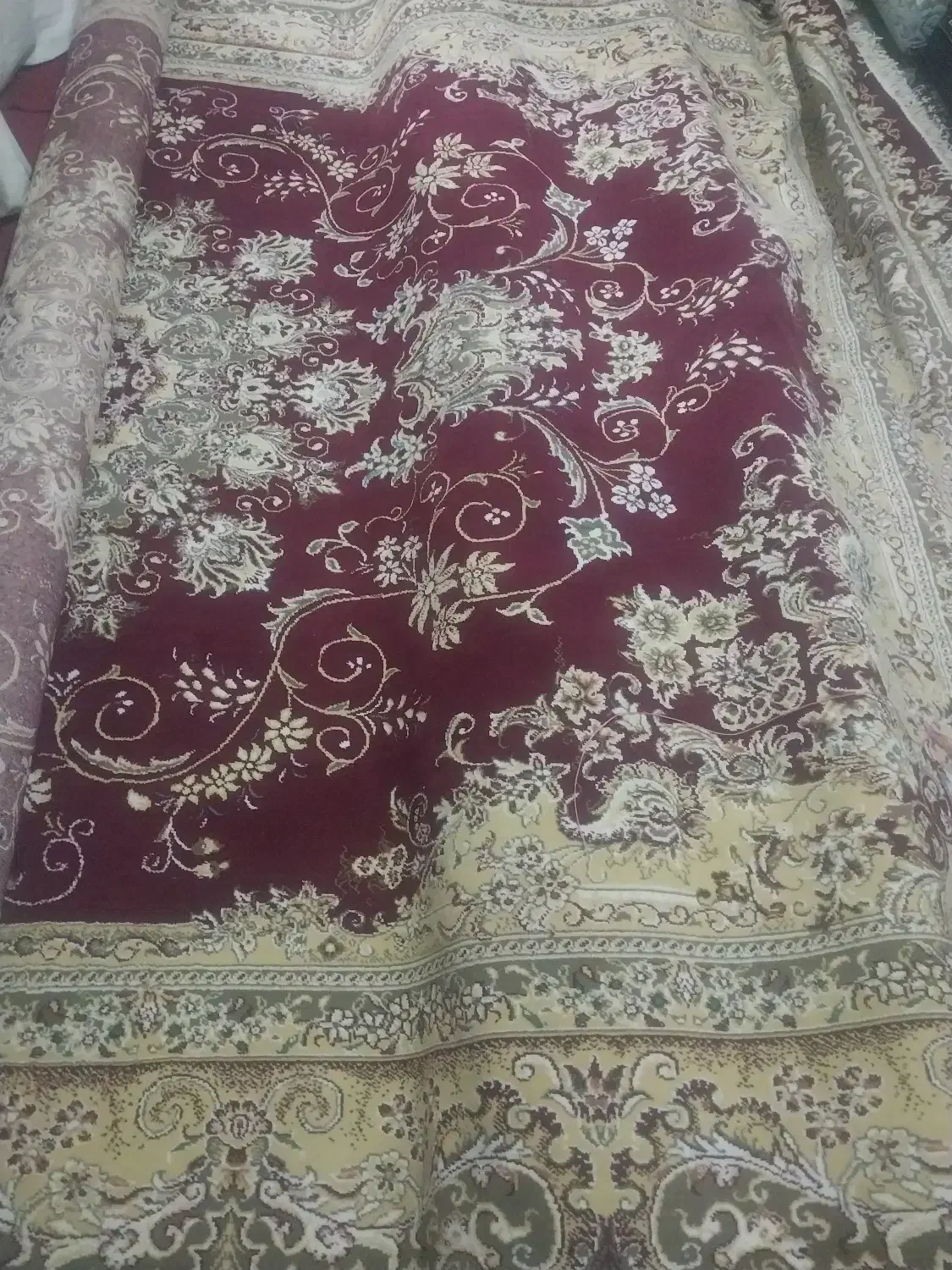 فرش زرشکی 500 شانه 440 شانه|فرش|قیدار, |دیوار