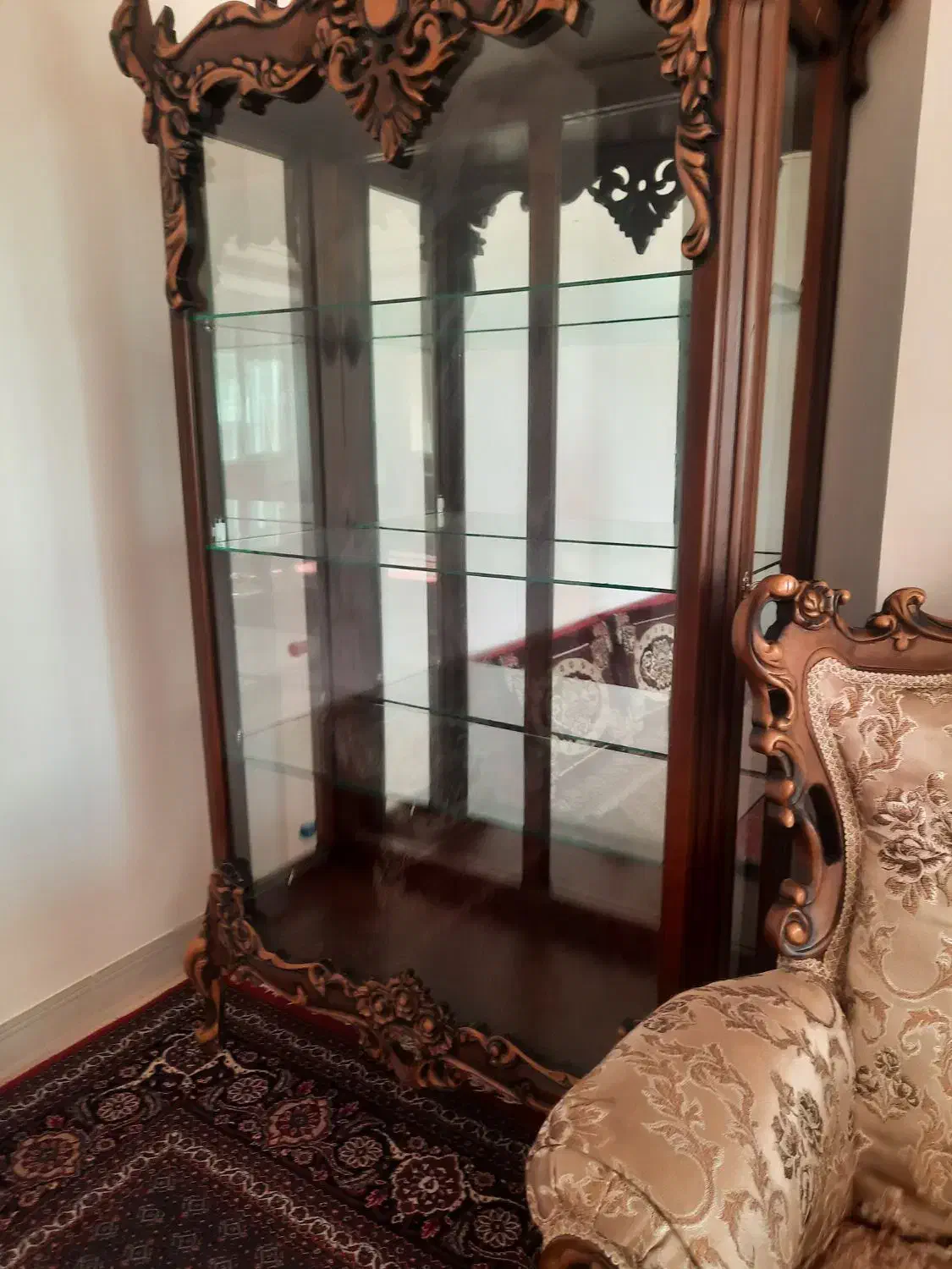 بوفه چوبی در حد نو|بوفه، ویترین، کنسول|زنجان, |دیوار