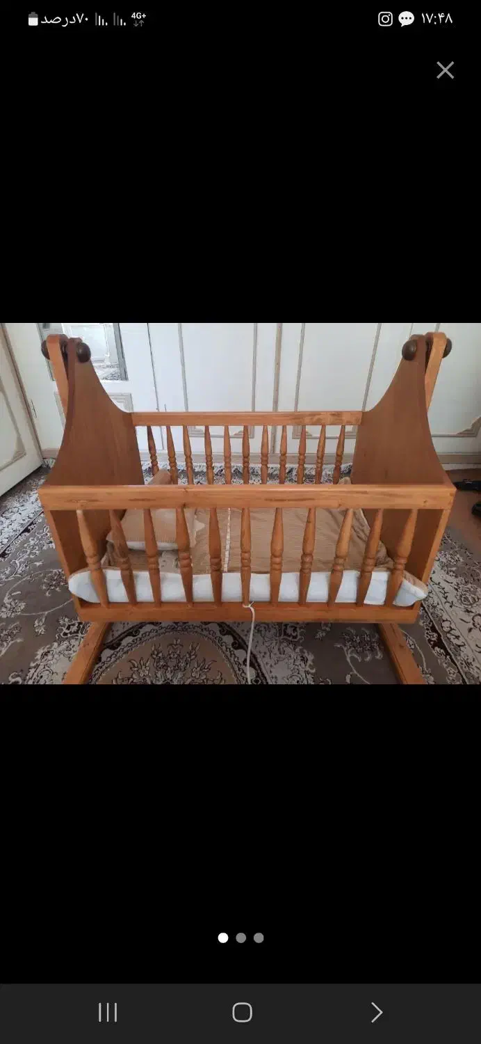 گهواره تمام چوب|تخت و صندلی بچه|تربت‌حیدریه, ترمینال|دیوار