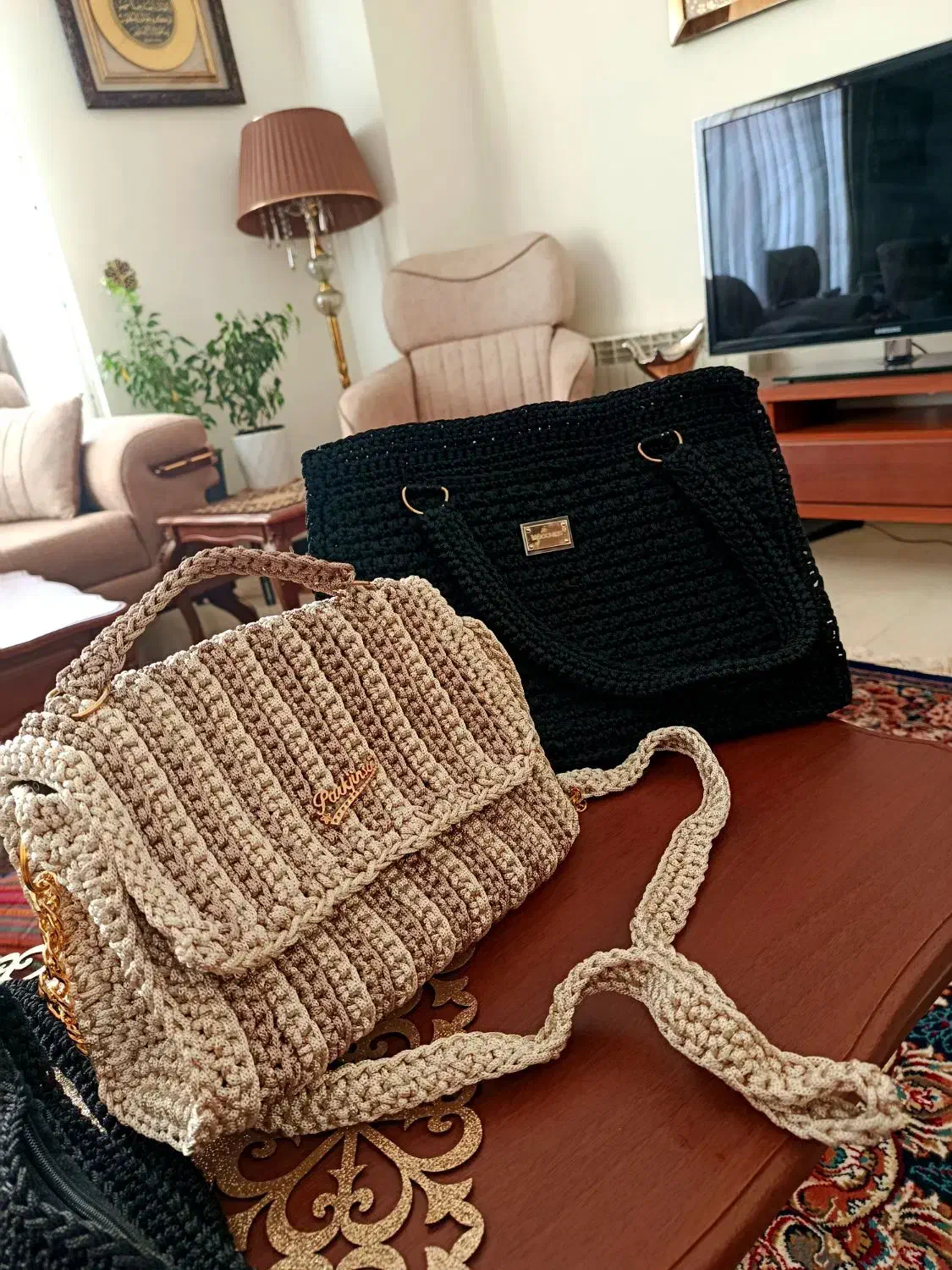 کیفها مکرومه کار دست|کیف، کفش، کمربند|خرم‌آباد, |دیوار