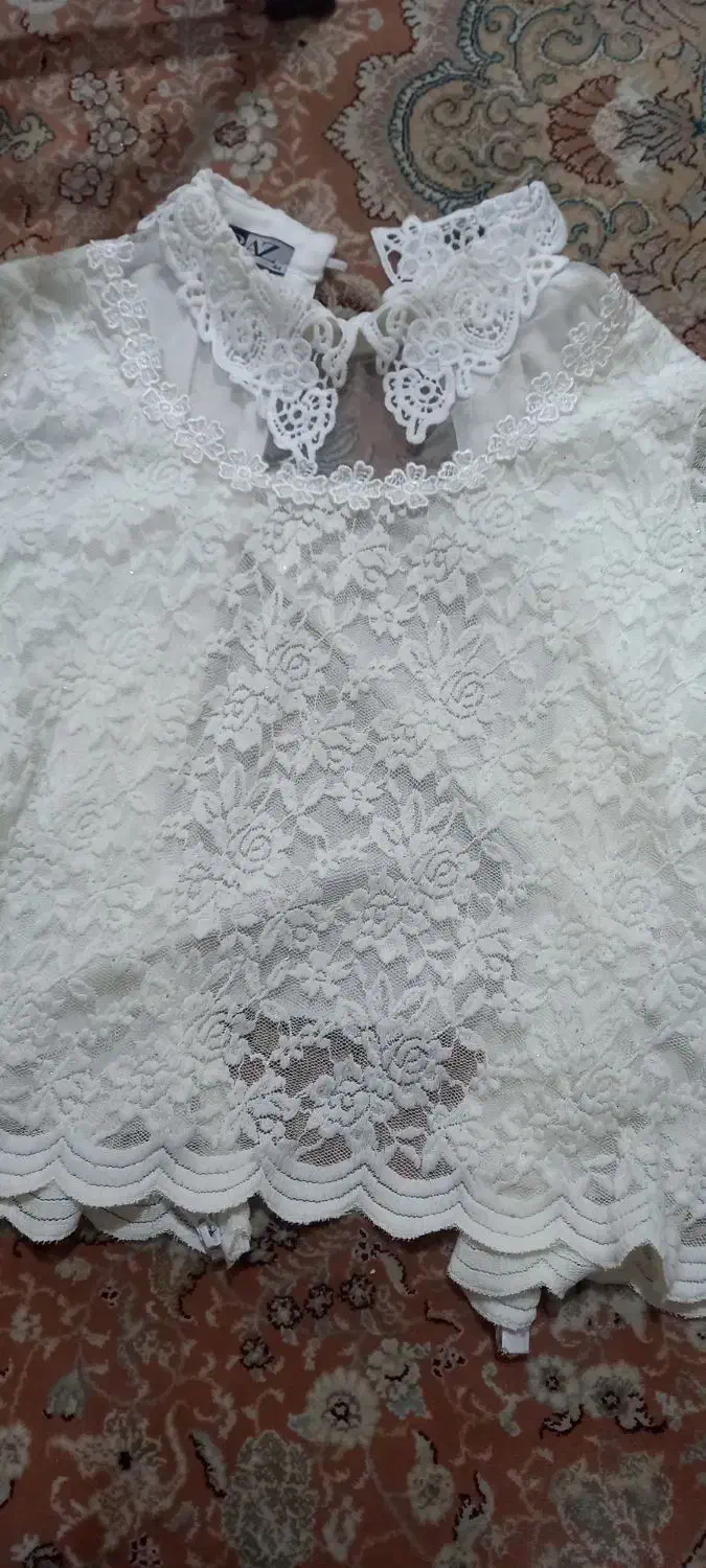 لباس مجلسی شومیز سفید شیک بادامن وسایل دیگه|لباس|قرچک, زیبا شهر|دیوار