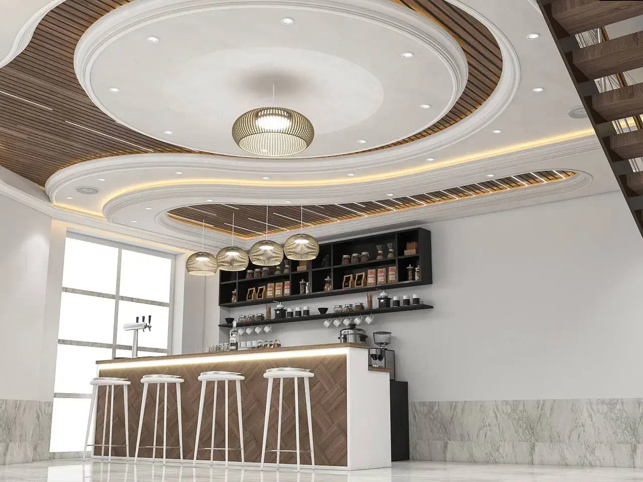 انجام راویز ساده و نور مخفی و طرح دار|خدمات پیشه و مهارت|شازند, |دیوار