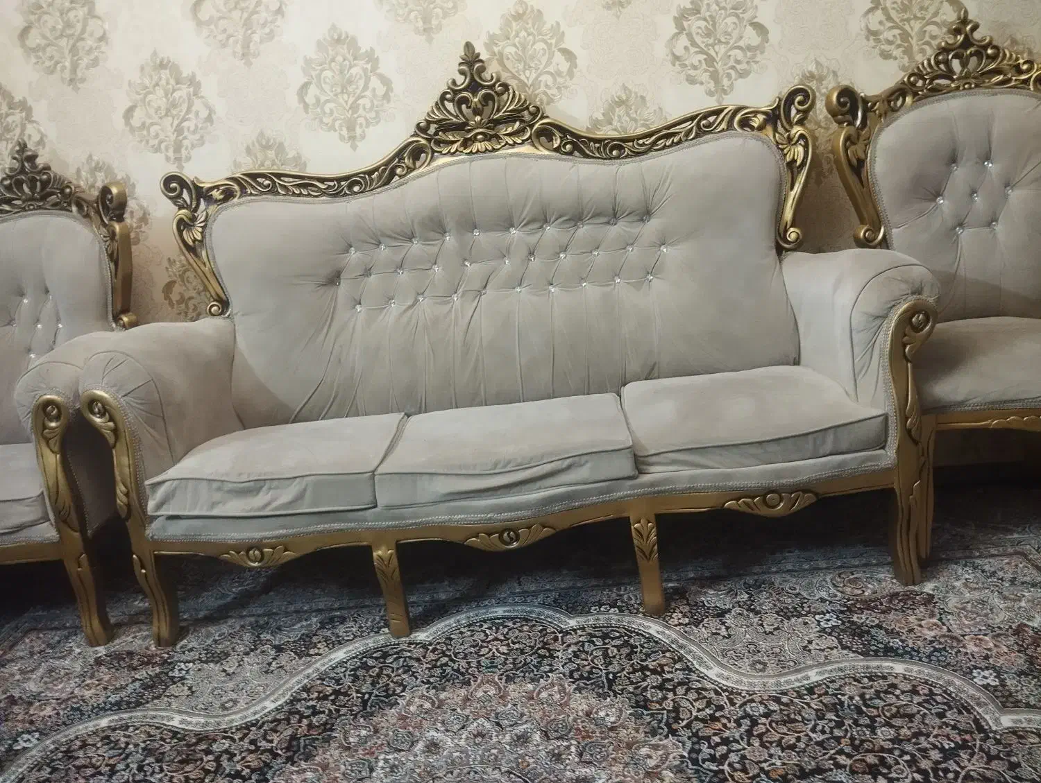 مبل سلطنتی|مبلمان خانگی و میز عسلی|زنجان, |دیوار