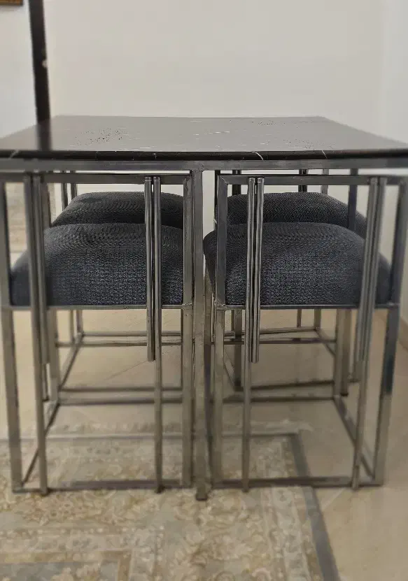 میز غذا خوری ۴ نفره|میز و صندلی غذاخوری|جم, |دیوار