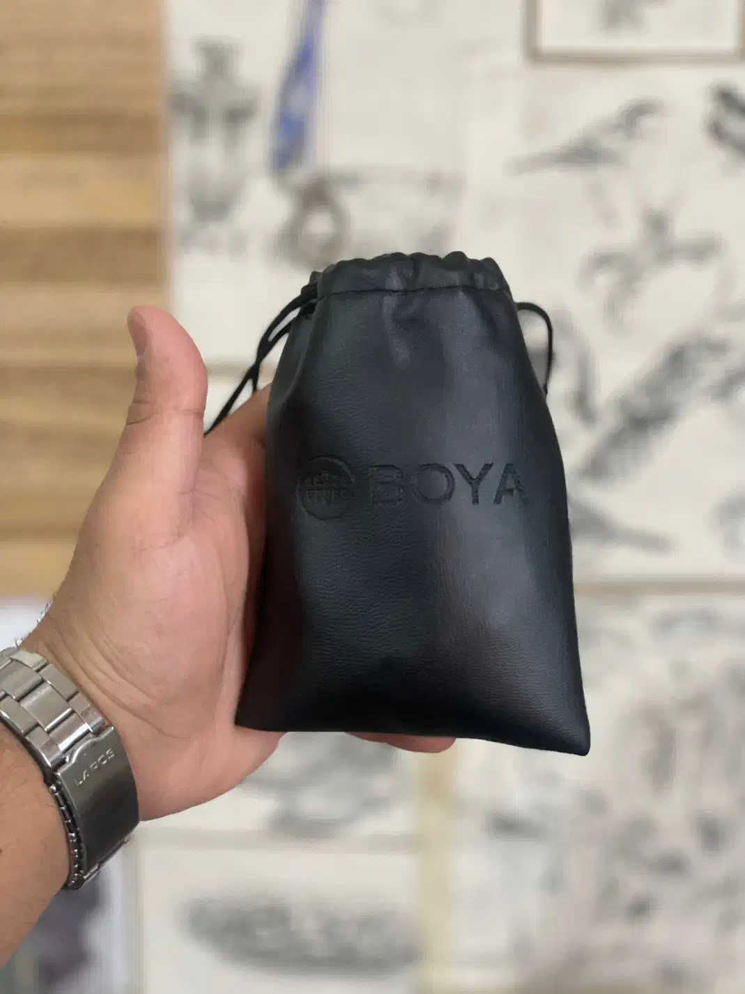 میکروفون بویا به همراه سیم اتصال|صوتی و تصویری|شیراز, شهرک جماران|دیوار