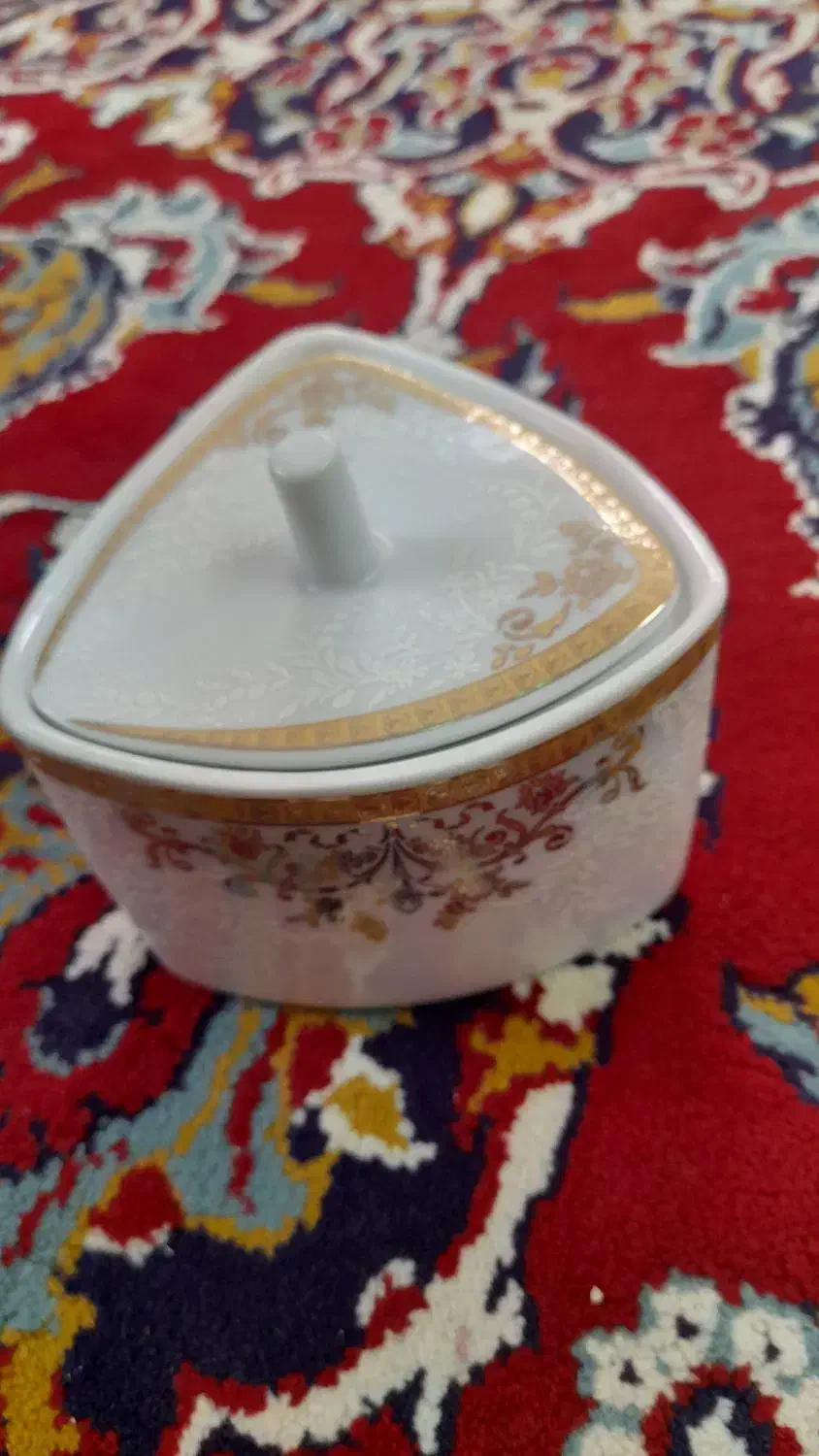 قندان چینی و پیاله|ظروف سرو و پذیرایی|قم, نیروگاه|دیوار