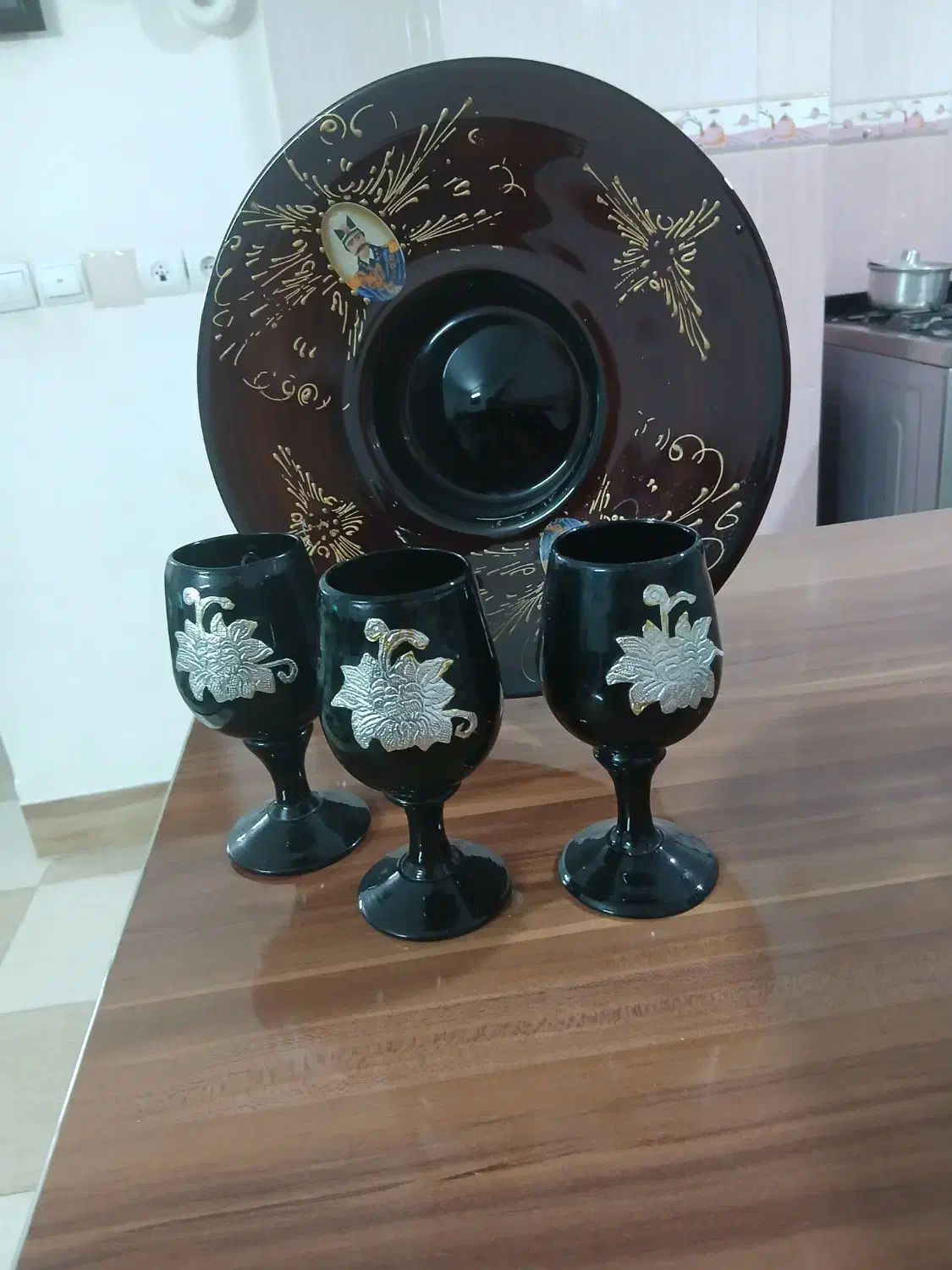 لیوان وسینی جا میوه ی جای شکلات تقسیم ترشی و مربا|ظروف سرو و پذیرایی|ملایر, |دیوار