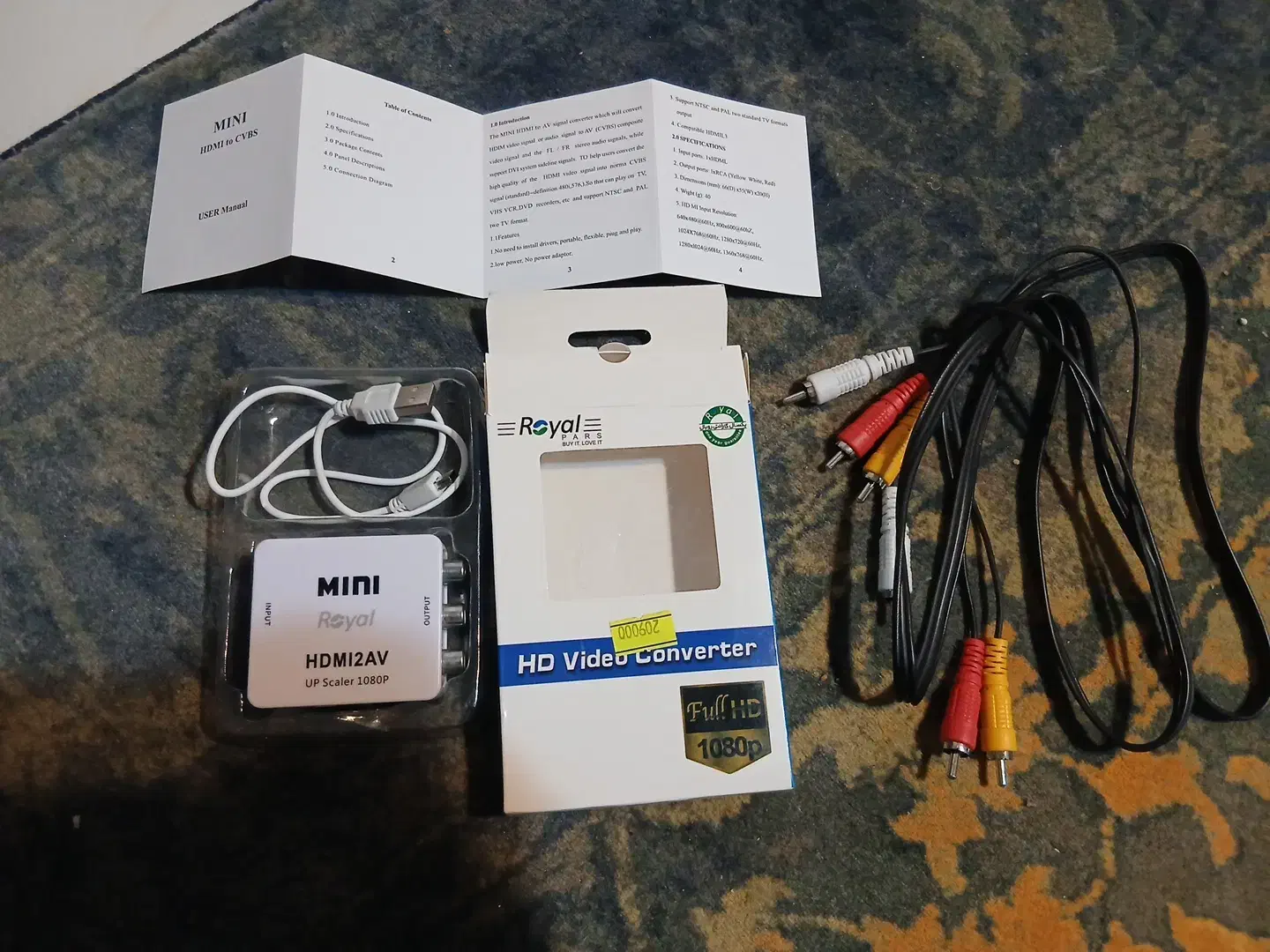 مبدل hdmi به av.|قطعات و لوازم جانبی رایانه|پرند, فاز ۶|دیوار