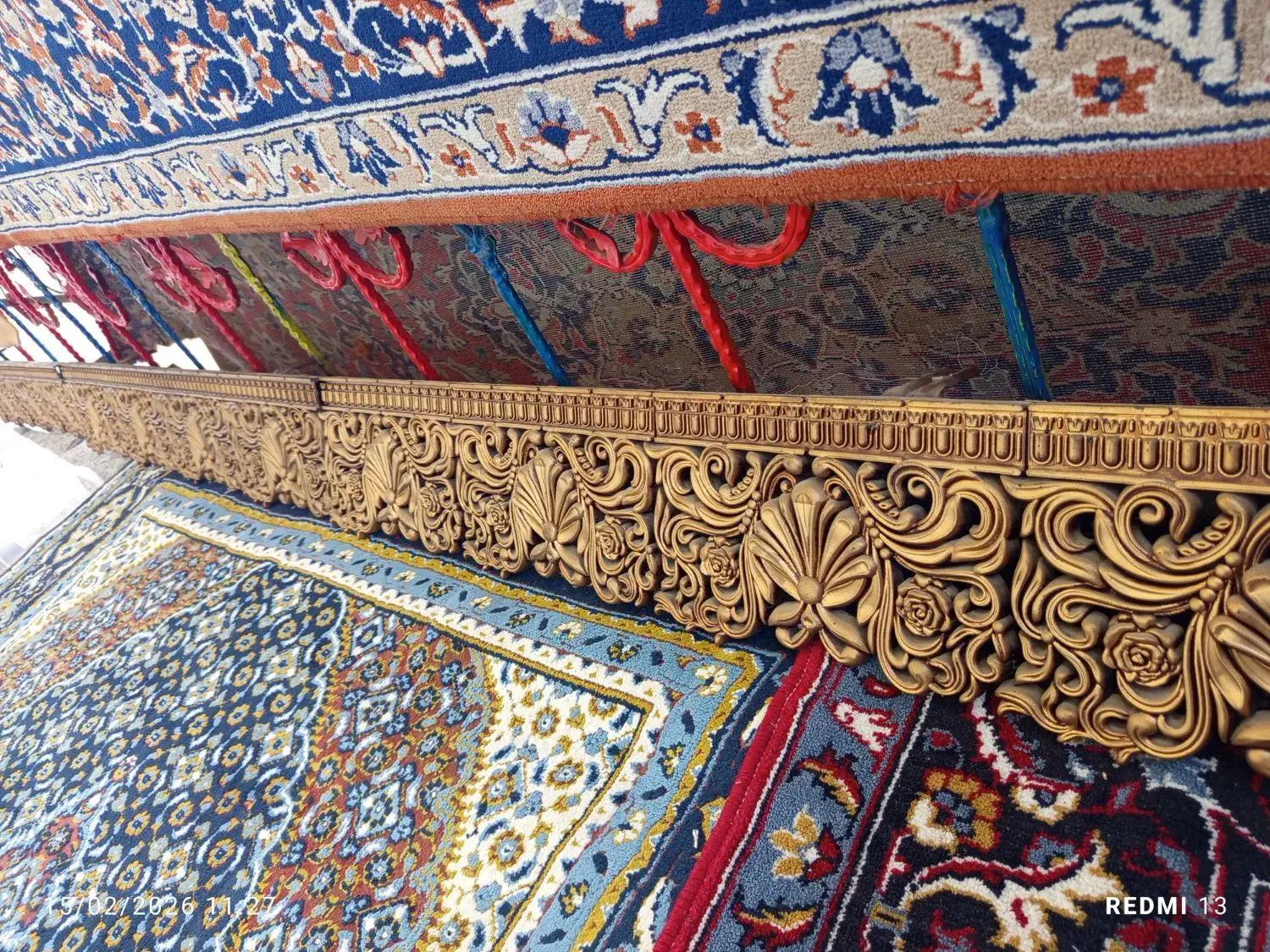 کتیبه پرده|پرده، رانر، رومیزی|پارسآباد, |دیوار