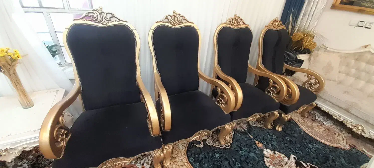 فروش مبل سلطنتی هفت نفره در حد نو|مبلمان خانگی و میز عسلی|اندیمشک, |دیوار