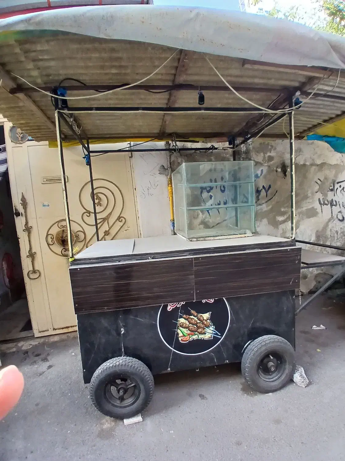 گاری کبابی|کافی‌شاپ و رستوران|رشت, نظری|دیوار