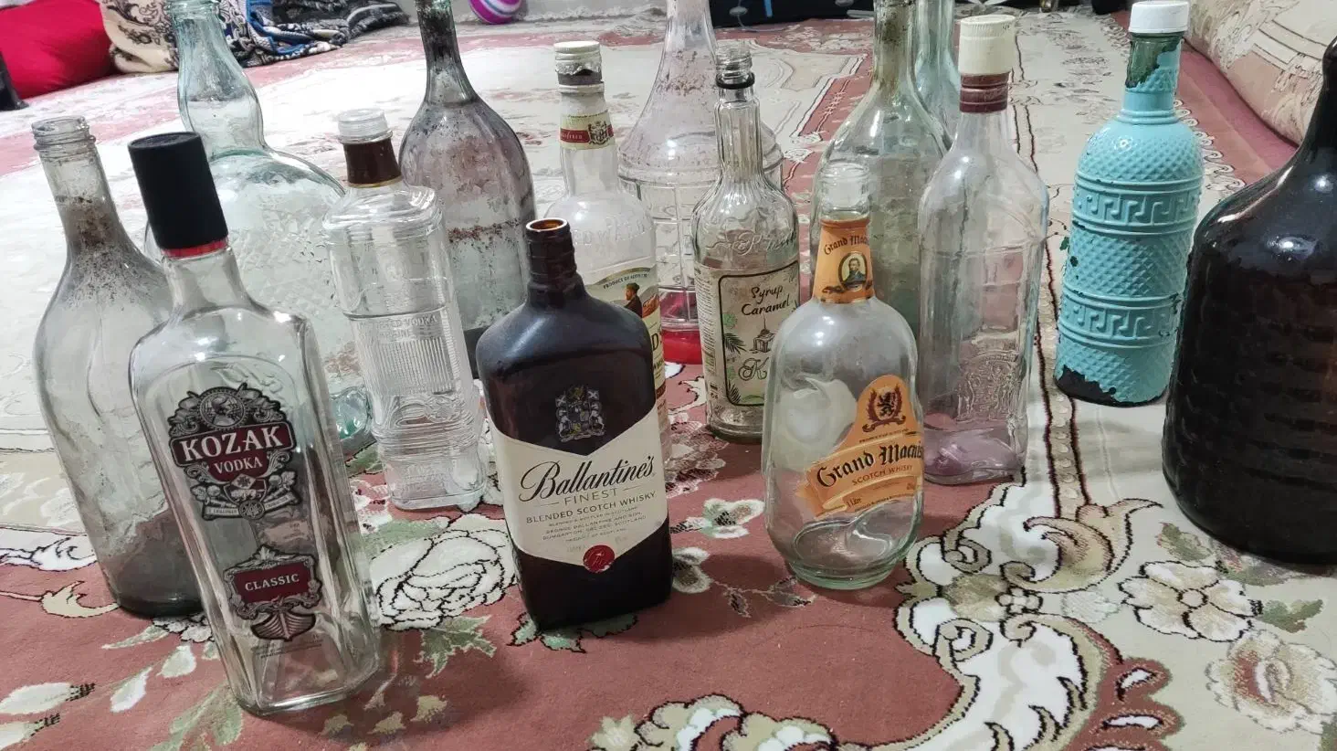 بطری شیشه ای خارجی ۱۵عدد|خوردنی و آشامیدنی|محمدشهر, سیدآباد|دیوار