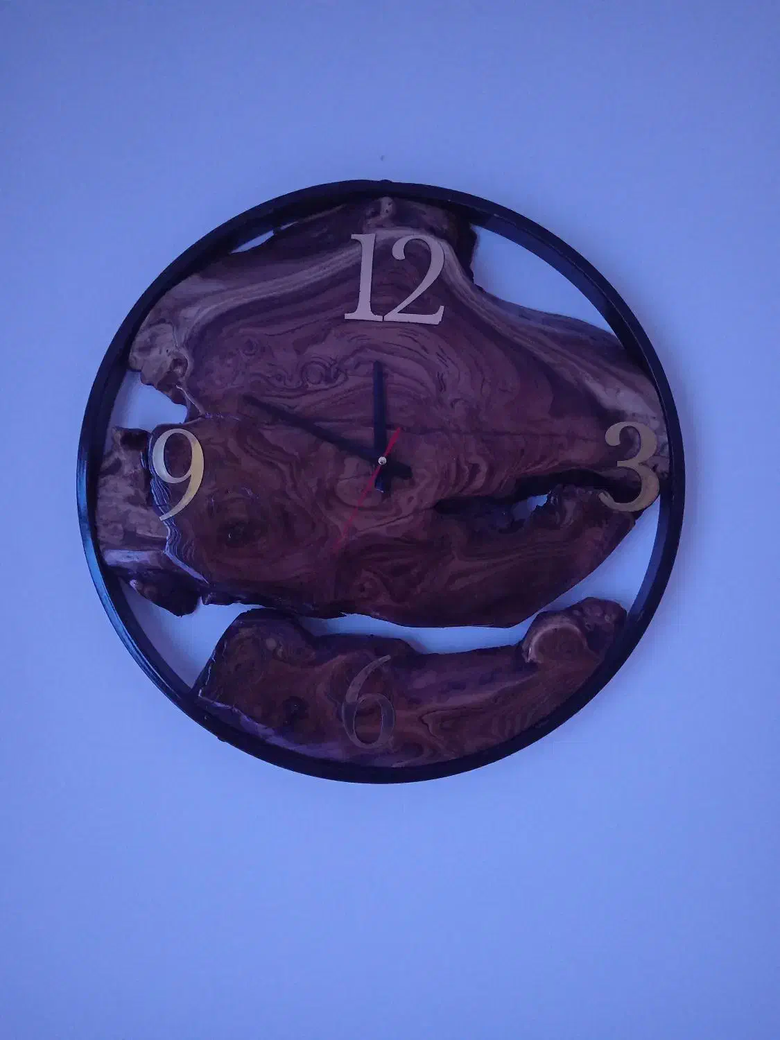 ساعت دیواری چوبی روستیک|ساعت دیواری و تزئینی|اصفهان, باغ دریاچه|دیوار