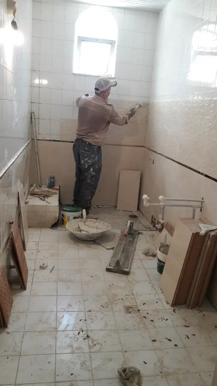 کاشی کاری کاشیکاری سرامیک کاری خرده کاری|خدمات پیشه و مهارت|تبریز, |دیوار