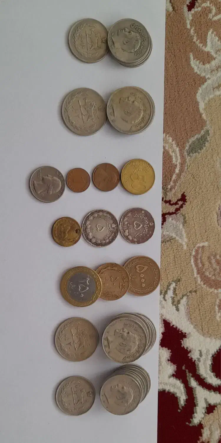 سکه قدیمی|کلکسیون سکه، تمبر، اسکناس|کبودرآهنگ, |دیوار