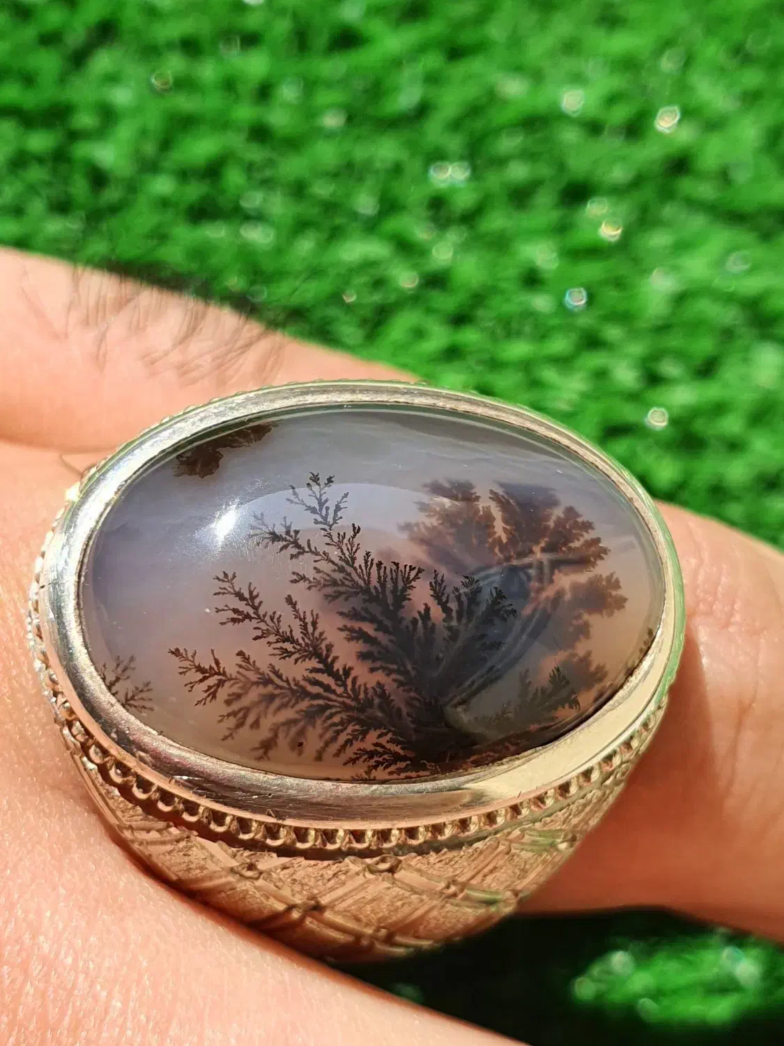 انگشتر شجر قائن شیشه ای فوق کلکسیونی|جواهرات|خرمآباد, |دیوار