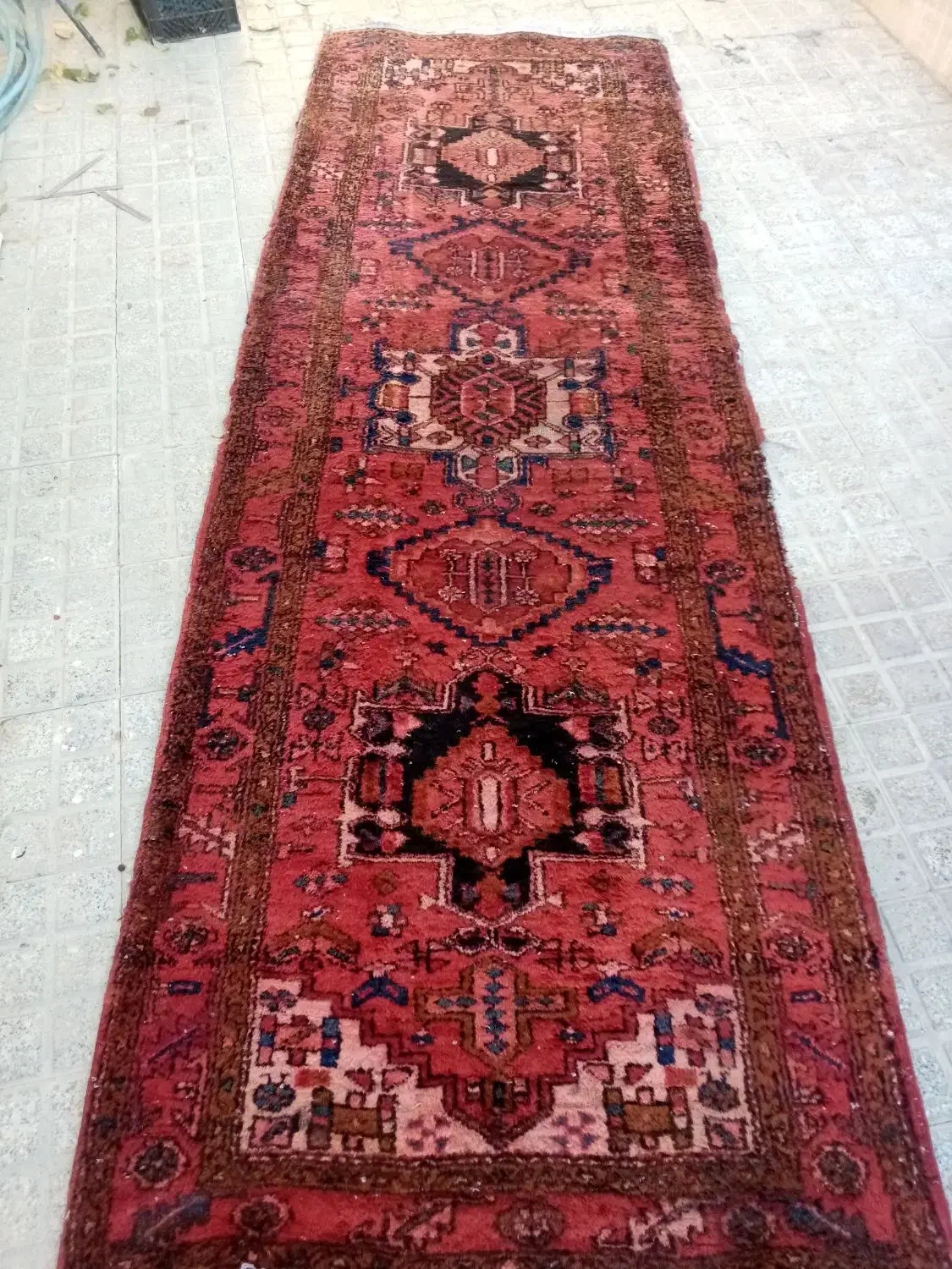 1دستگاه فرش خودمانی دستباف قدیمی|فرش|معصومیه, |دیوار