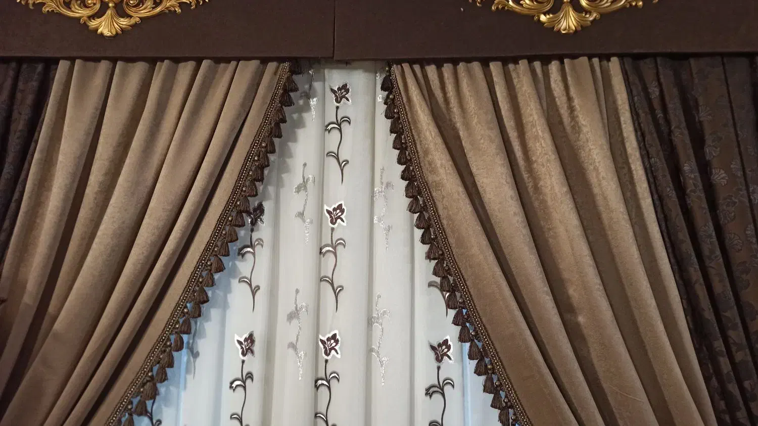 پرده تزیینی پارچه درجه یک|پرده، رانر، رومیزی|بوشهر, |دیوار