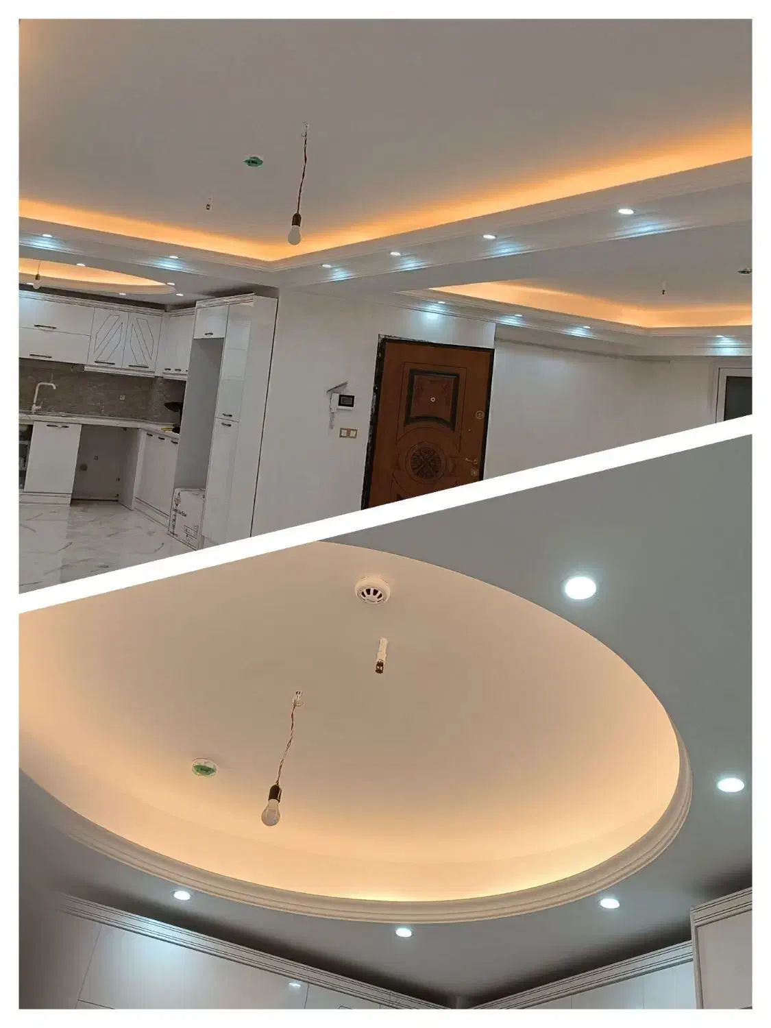 نصب چکی هالوژن نورمخفی  لاین نوری|لامپ و چراغ|تبریز, |دیوار