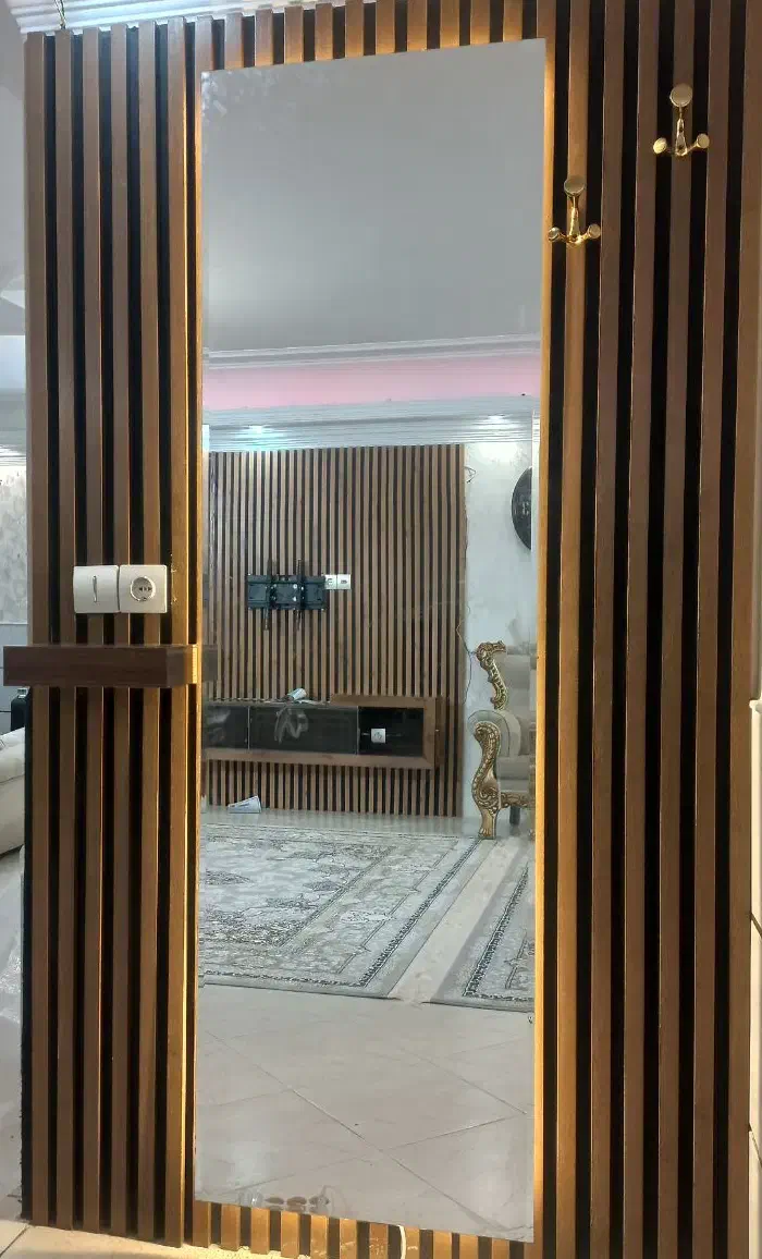 تولید و نصب انواع آینه های دفرمه و باکس های mdf|آینه|سمنان, |دیوار