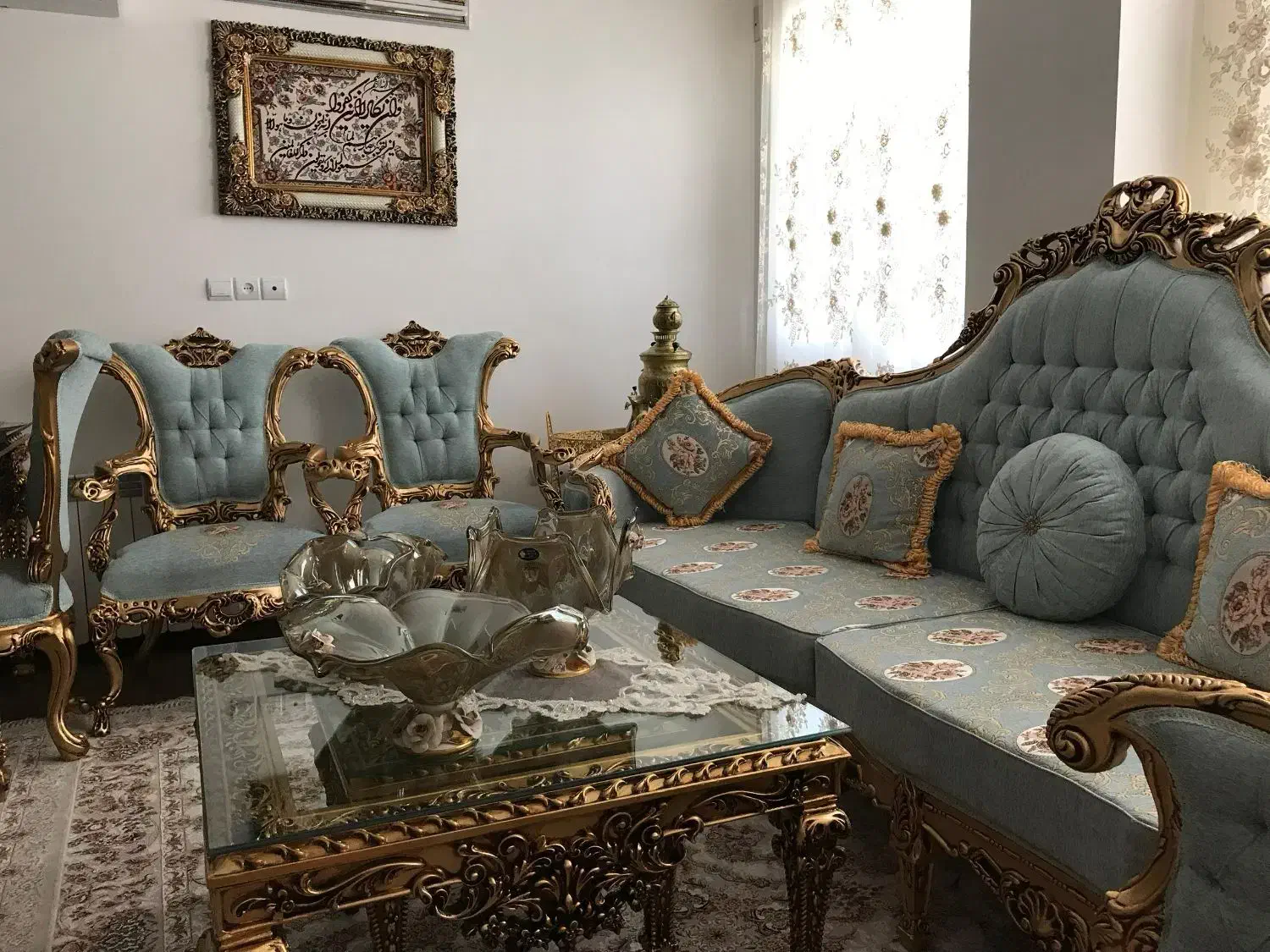 مبل و میز ناهارخوری خوری ۶ نفره سلطنتی|مبلمان خانگی و میز عسلی|اشتهارد, |دیوار