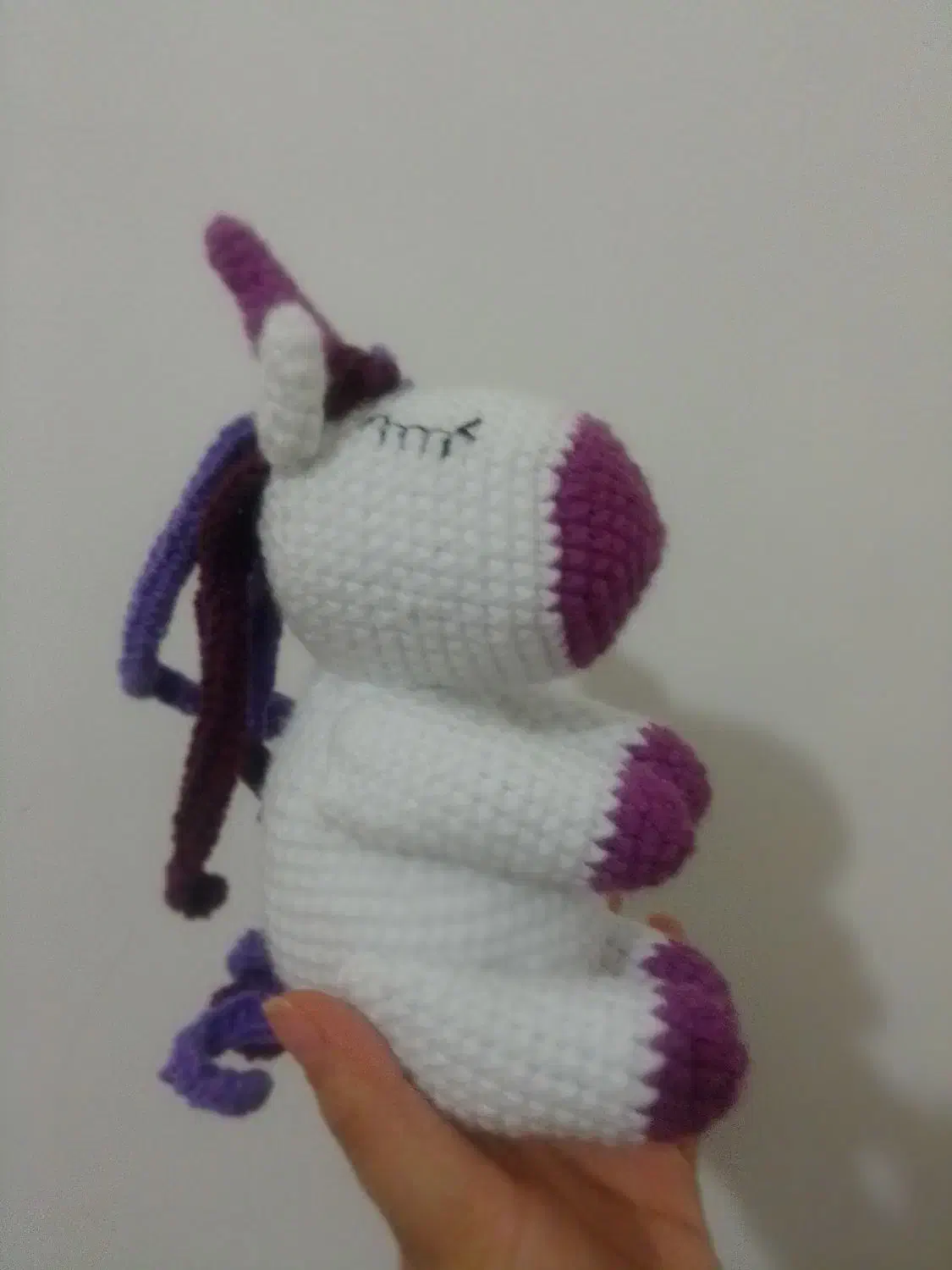 عروسک اسب تکشاخ بافتنی|اسباب‌بازی بچه|بجنورد, |دیوار