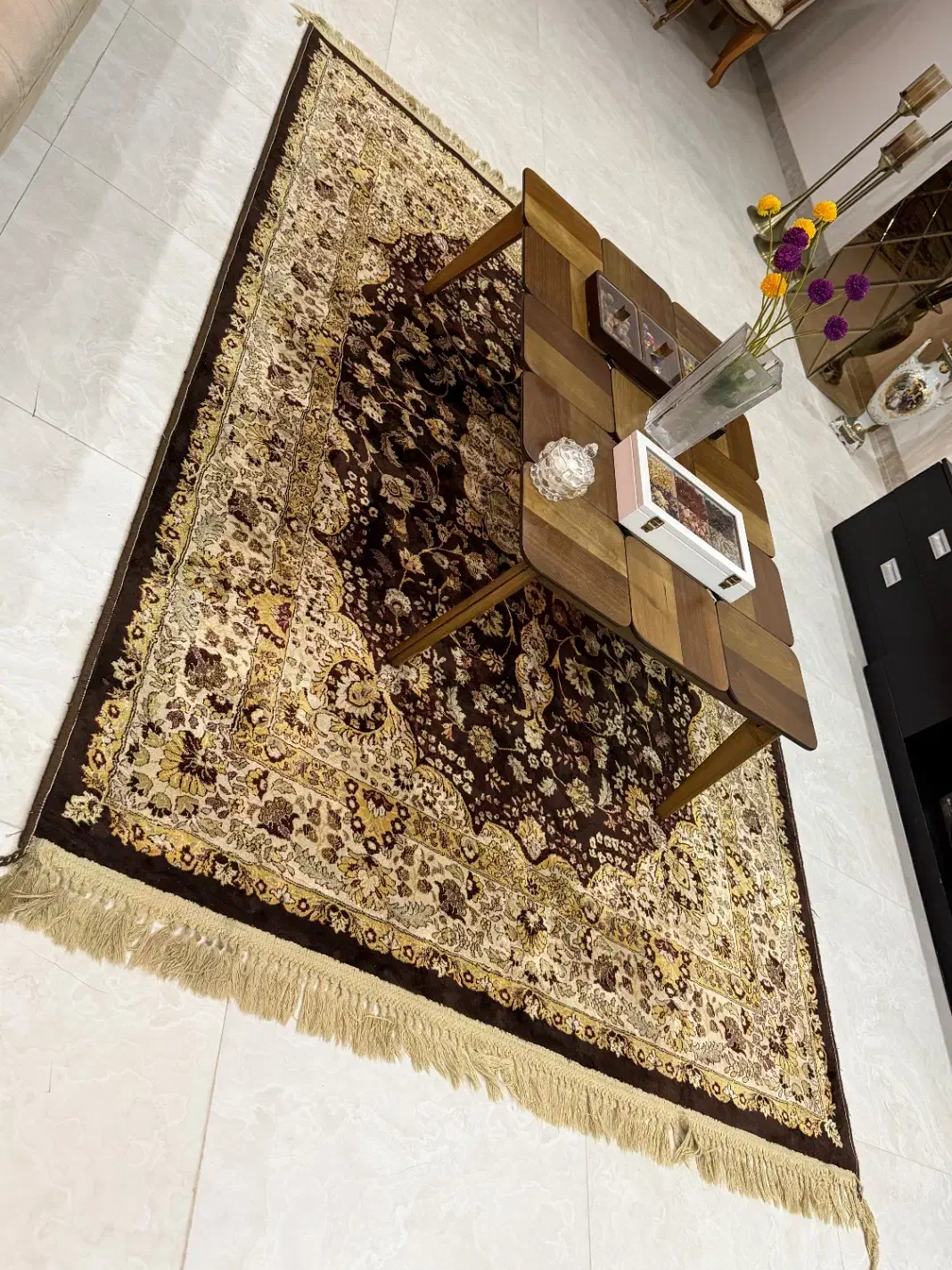 قالیچه ابریشم ماشینی بلژیکی|فرش|کرج, گوهردشت|دیوار