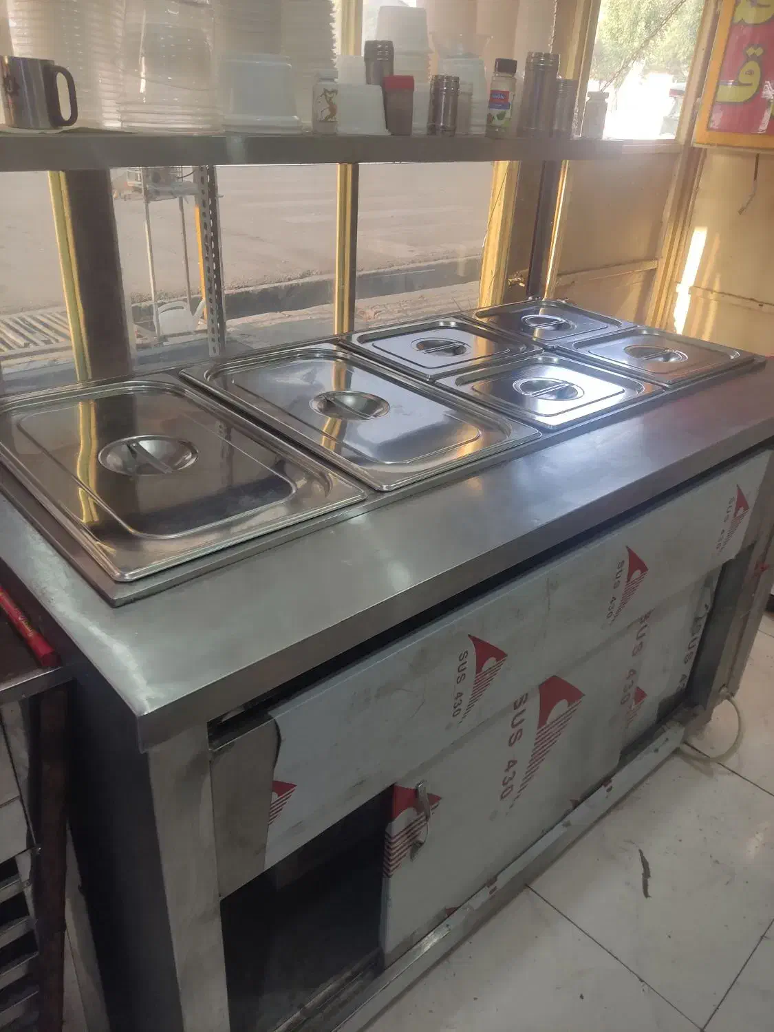 تاپینگ گرم با 6تا بنماری تمام استیل در حد نو|کافیشاپ و رستوران|شهرکرد, |دیوار