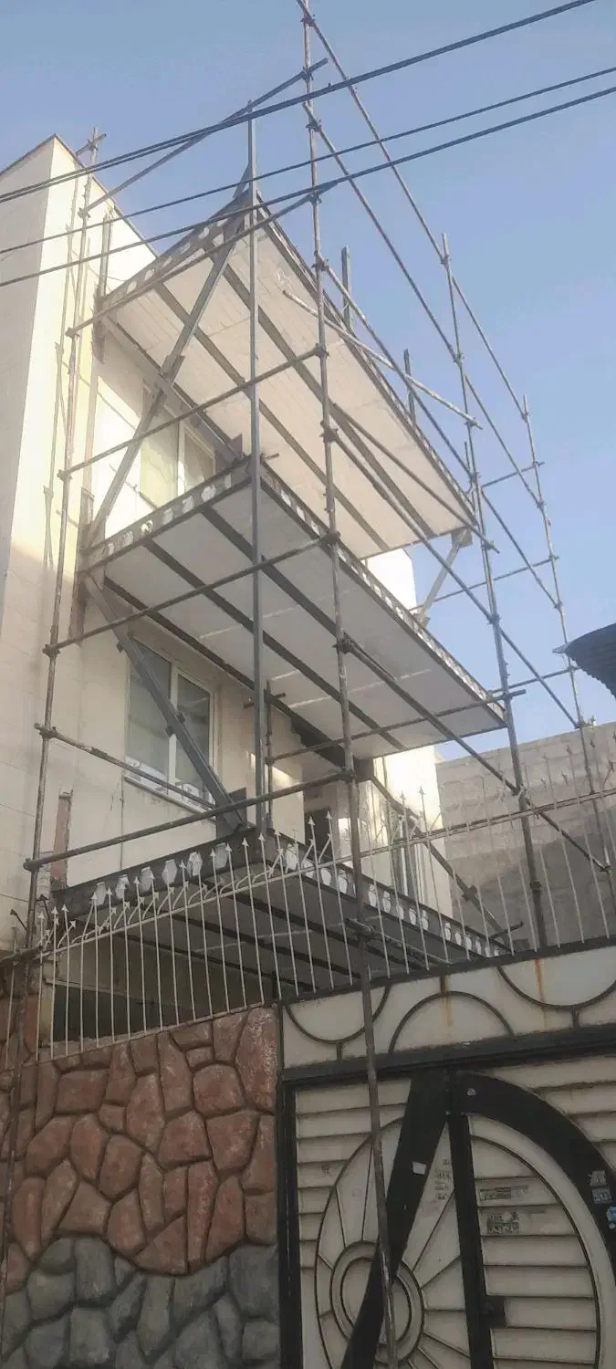 داربست فلزی چهارپایه چرخدار نما تابلو چاله آسانسور|خدمات پیشه و مهارت|مشهد, توس (بلوار توس)|دیوار