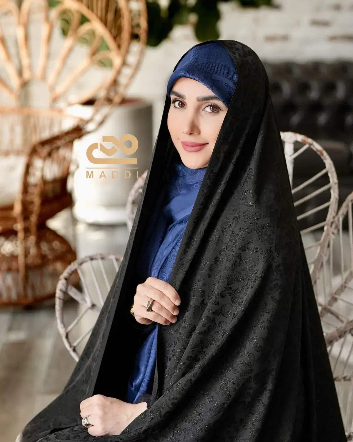 چادر مشکی طرح دار|لباس|بیرجند, |دیوار