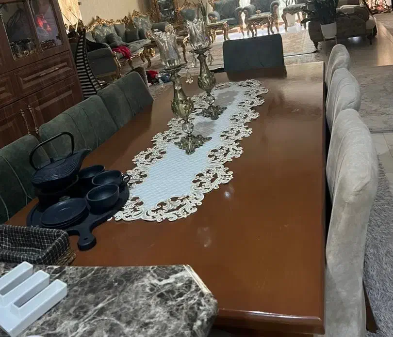 میز ناهار خوری (۸نفره)|میز و صندلی غذاخوری|محمدشهر, همایون ویلا|دیوار