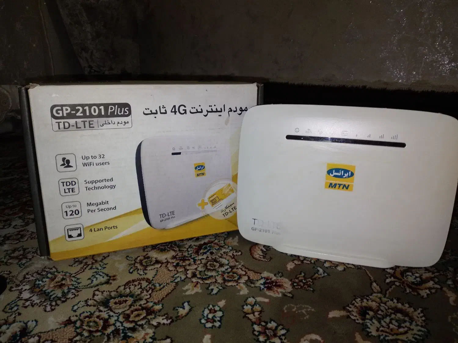 مودم اینترنت 4G ثابت Gp-2101 plus|مودم و تجهیزات شبکه|نسیم‌شهر, |دیوار