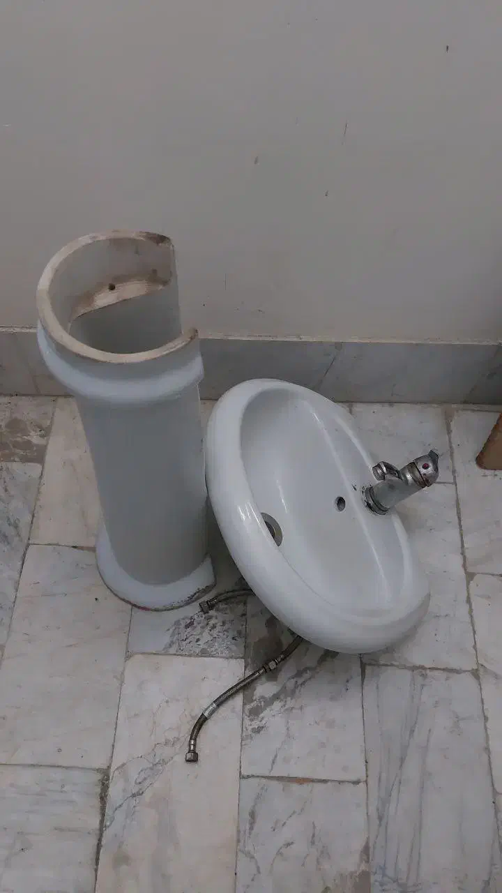 روشویی با شیر آب|لوازم سرویس بهداشتی|لاهیجان, کوه بیجار|دیوار