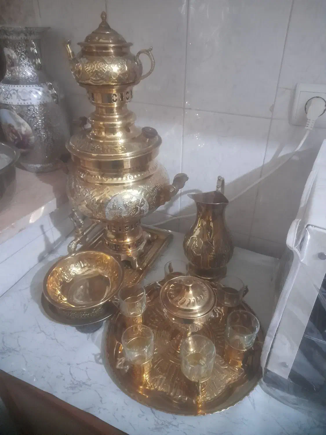 سماور برنجی ۶لیتری نو نو|سماور، چایساز، قهوهساز|بروجرد, |دیوار