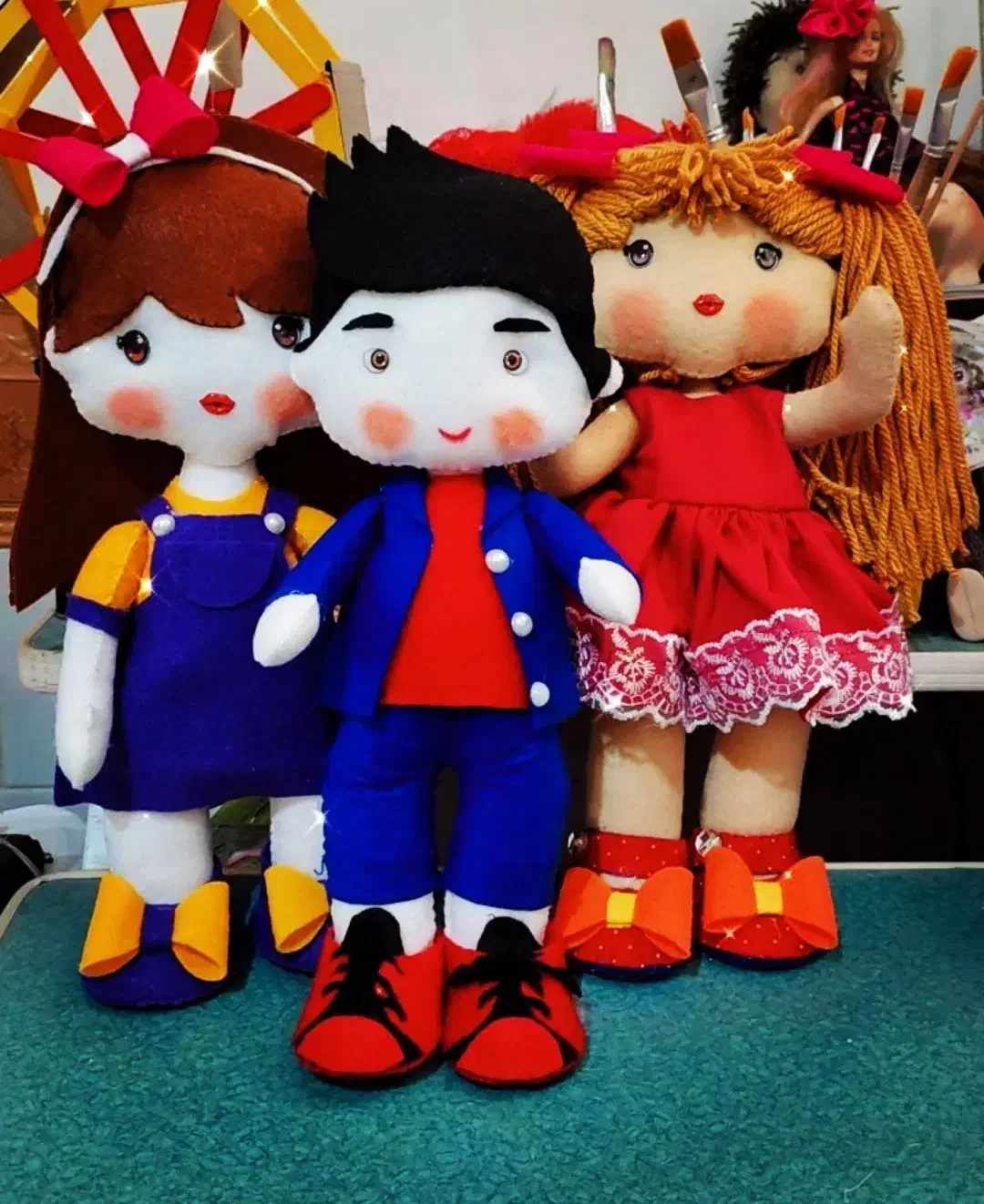 عروسک نمدی دستساز|صنایع دستی و سایر لوازم تزئینی|خرمشهر, |دیوار