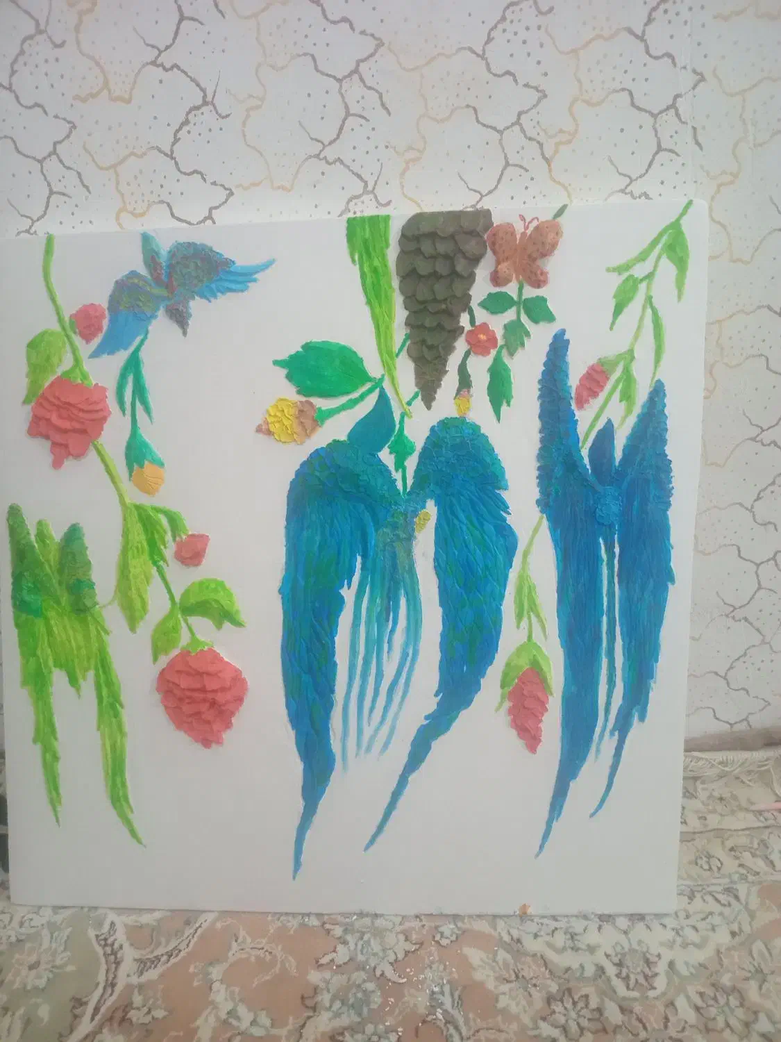قاب عکس گچبری آبپری|تابلو، نقاشی، عکس|بابل, |دیوار
