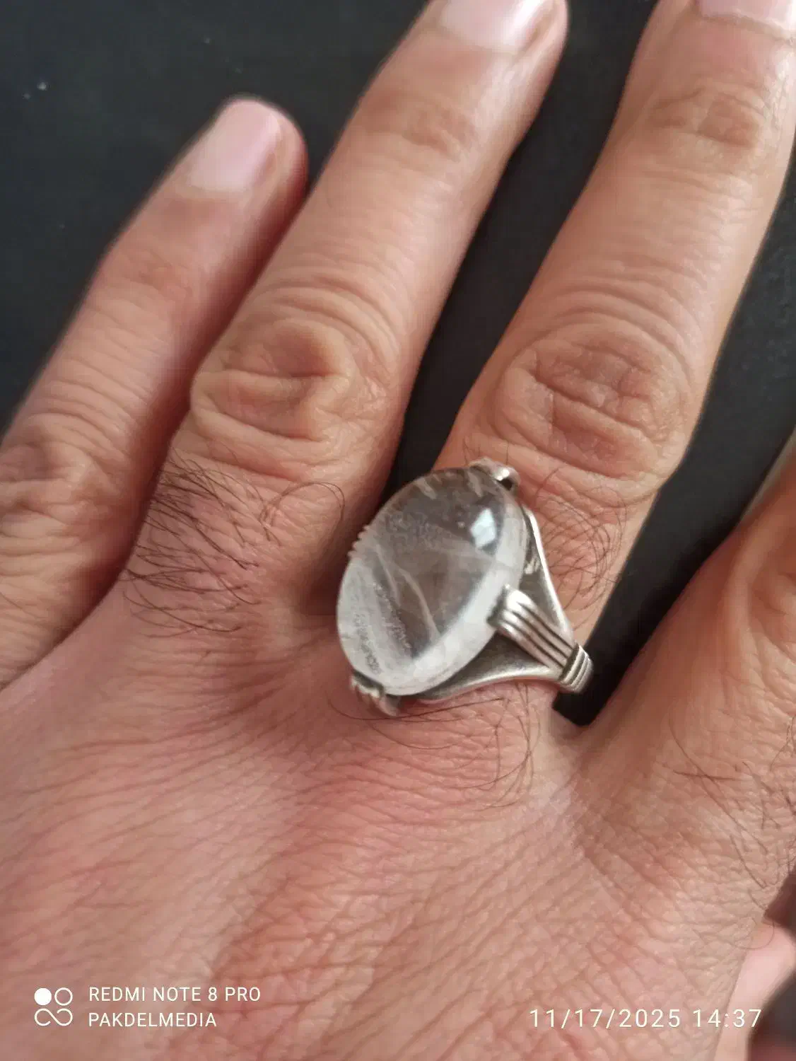 انگشتر حدید حکاکی با نادعلی و دور نجف|جواهرات|رودهن, |دیوار