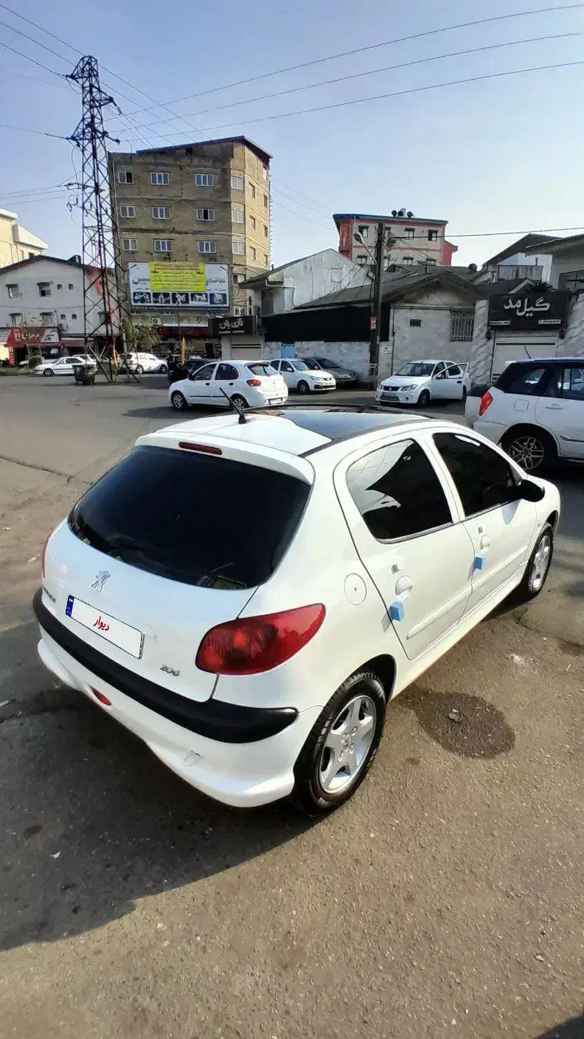 ۲۰۶ سقف شیشه تیپ ۳|خودرو سواری و وانت|رشت, بلوار گیلان|دیوار