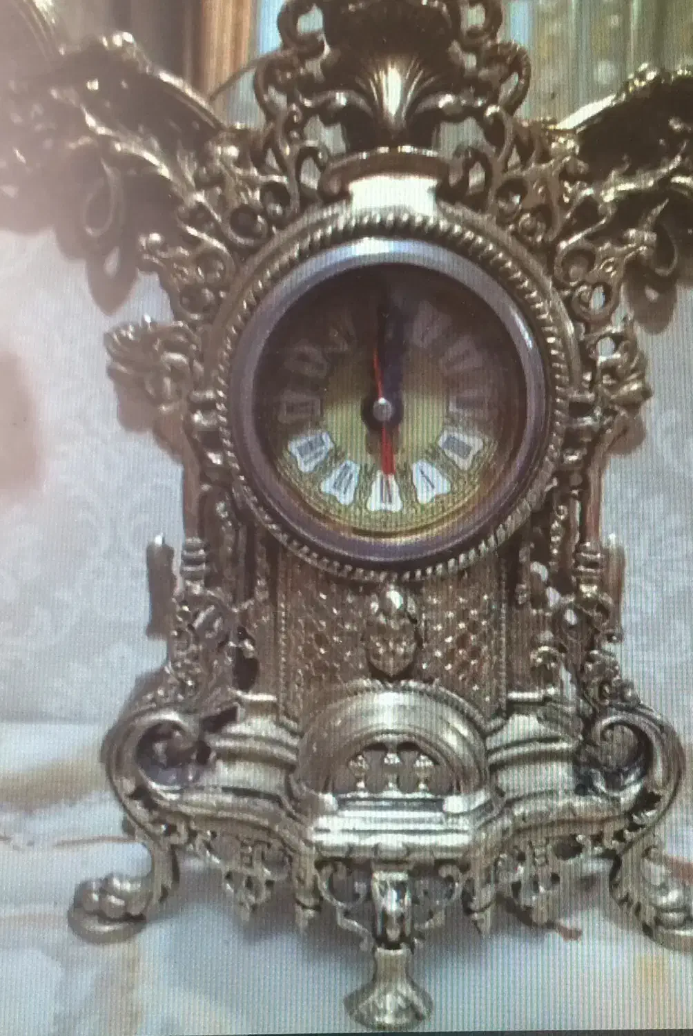 ساعت برنز رومیزی قدیمی و سالم|ساعت دیواری و تزئینی|تبریز, |دیوار