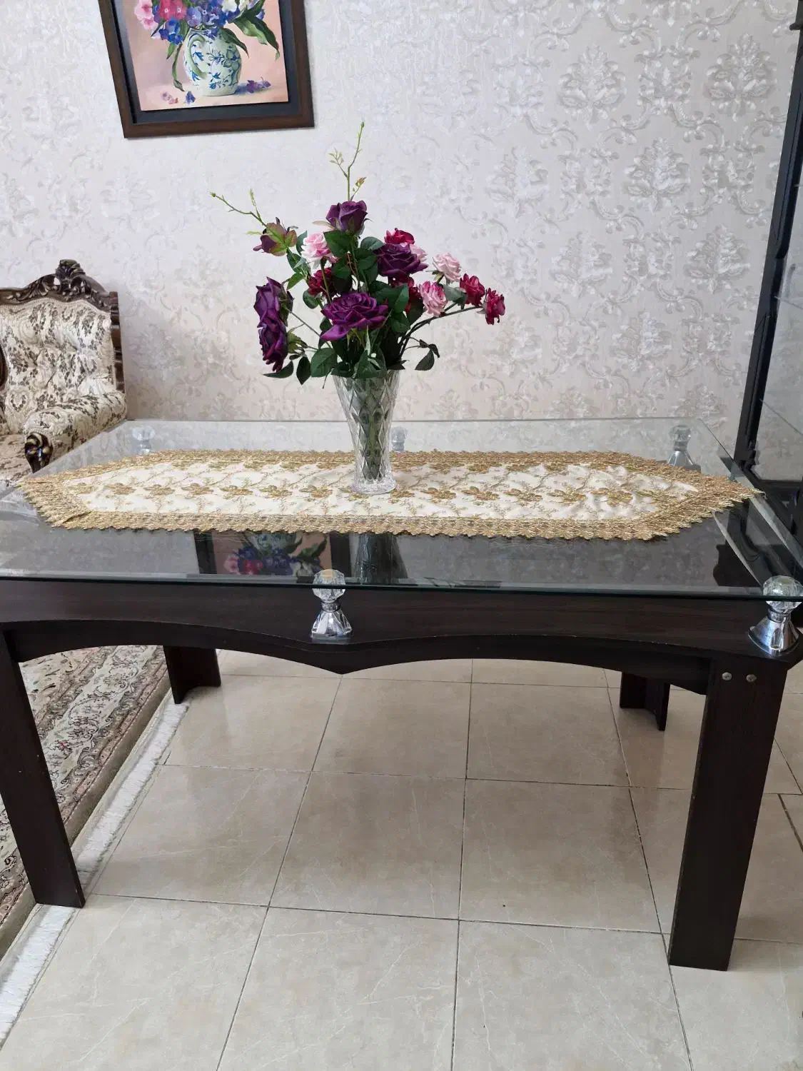 میز غذا خوری شش نفره|میز و صندلی غذاخوری|گرگان, |دیوار