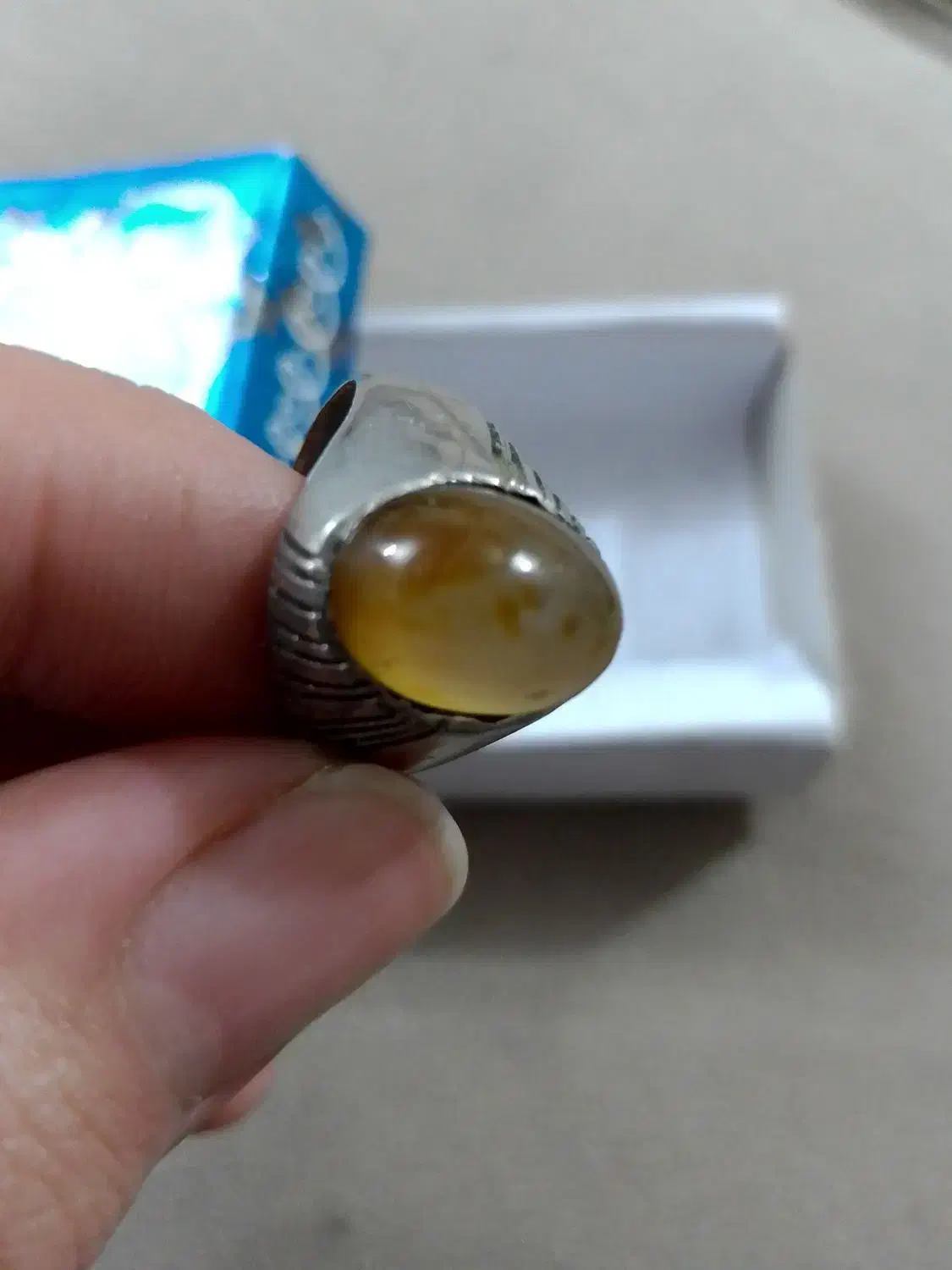 انگشتر عقیق در حد نو|جواهرات|تبریز, |دیوار