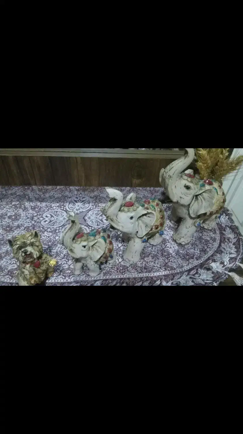 مجسمه زیبای فیل|مجسمه، تندیس، ماکت|رودسر, |دیوار