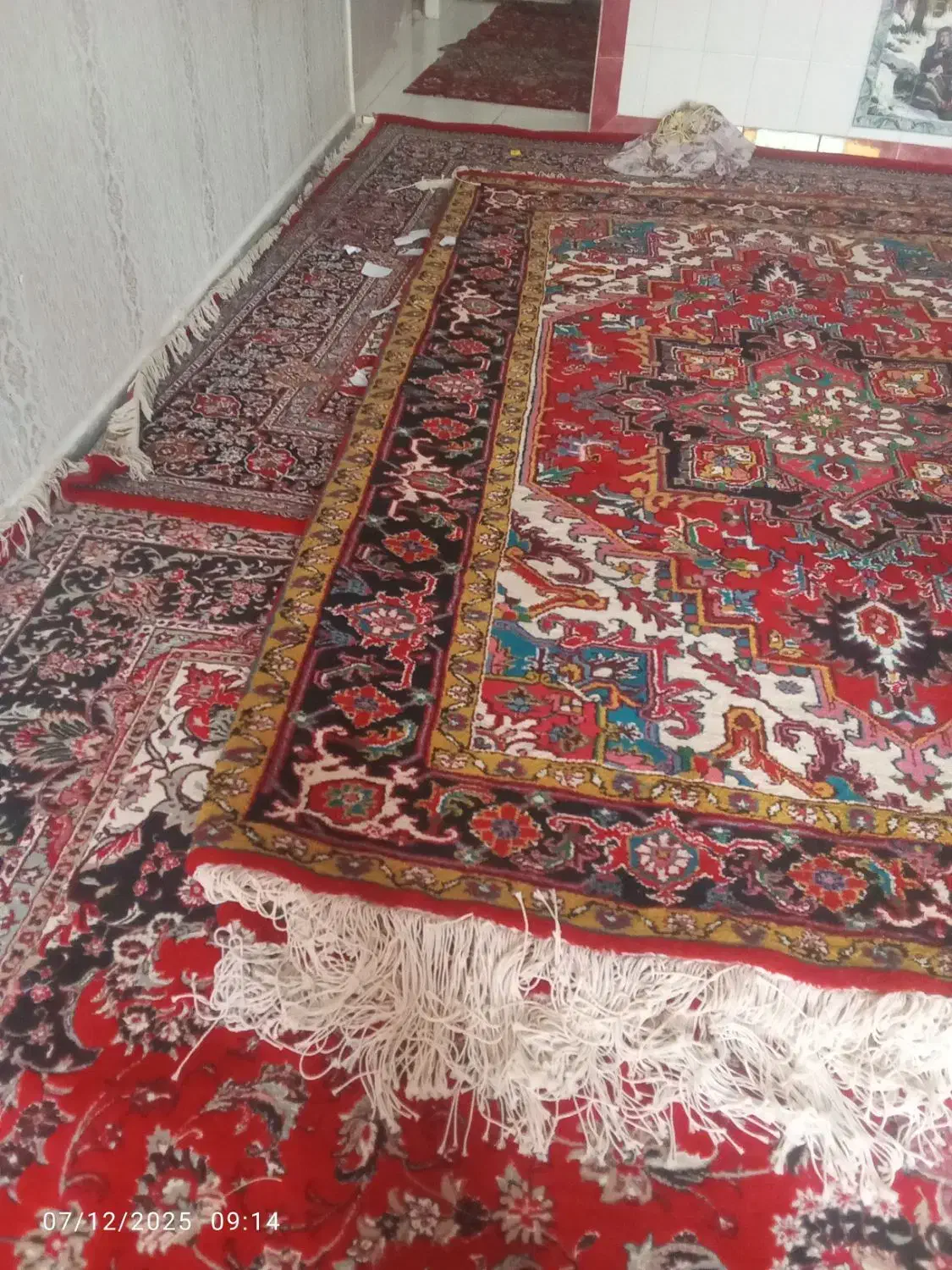 سلام یک جفت فرش دستباف نقش هریس|فرش|هریس, |دیوار