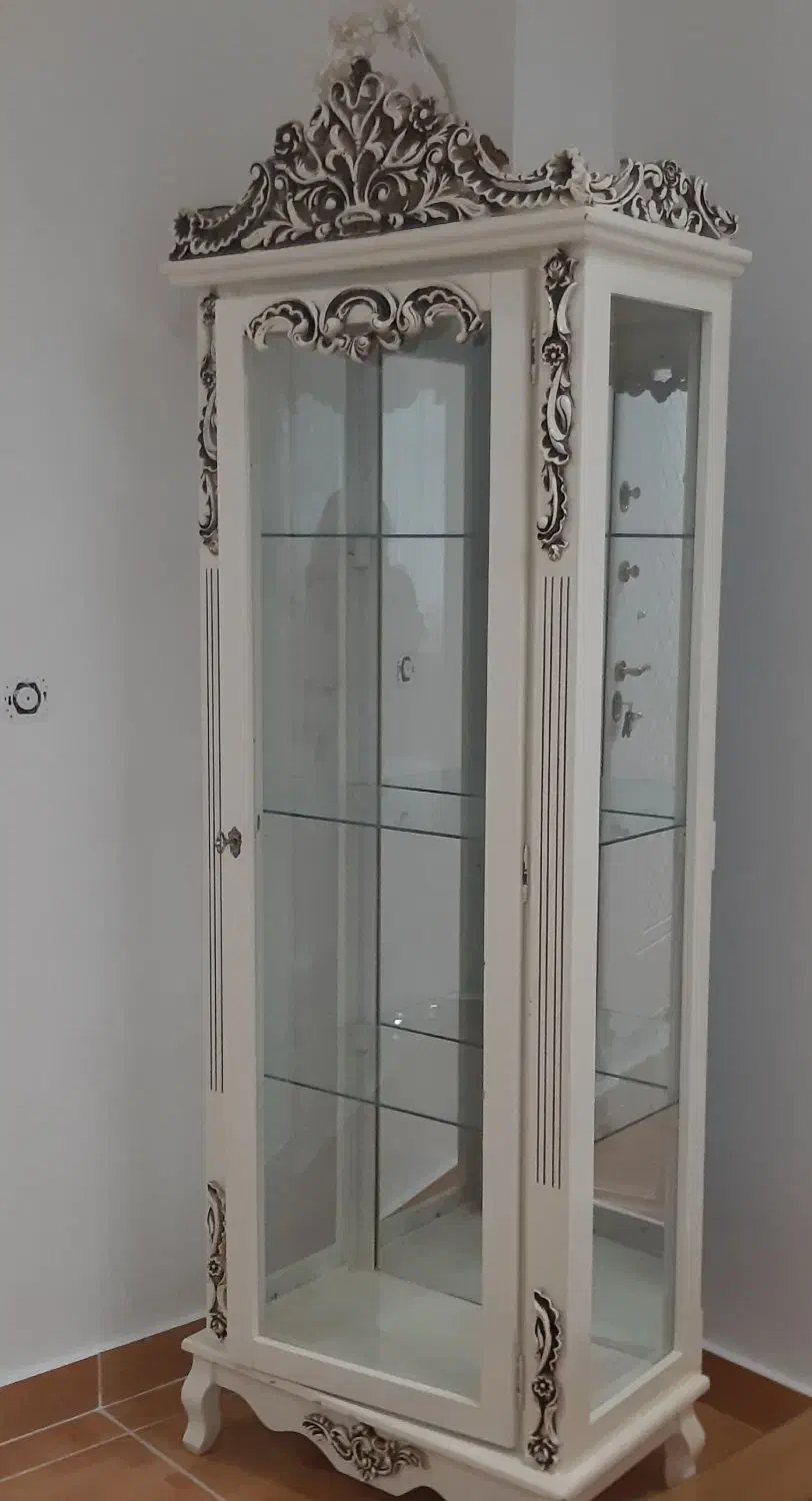 بوفه چوبی سفید|بوفه، ویترین، کنسول|اردبیل, |دیوار