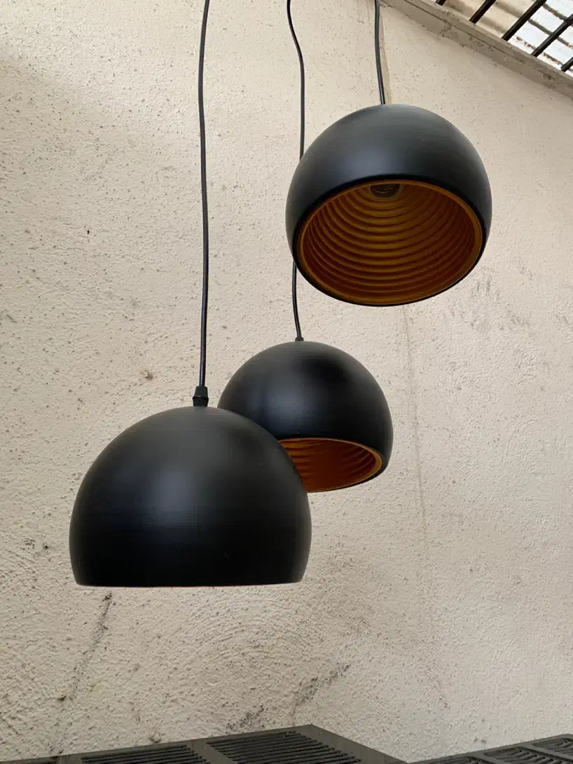 لوستر سقفی فلزی سه شاخه|لوستر و چراغ آویز|تهران, سوهانک|دیوار