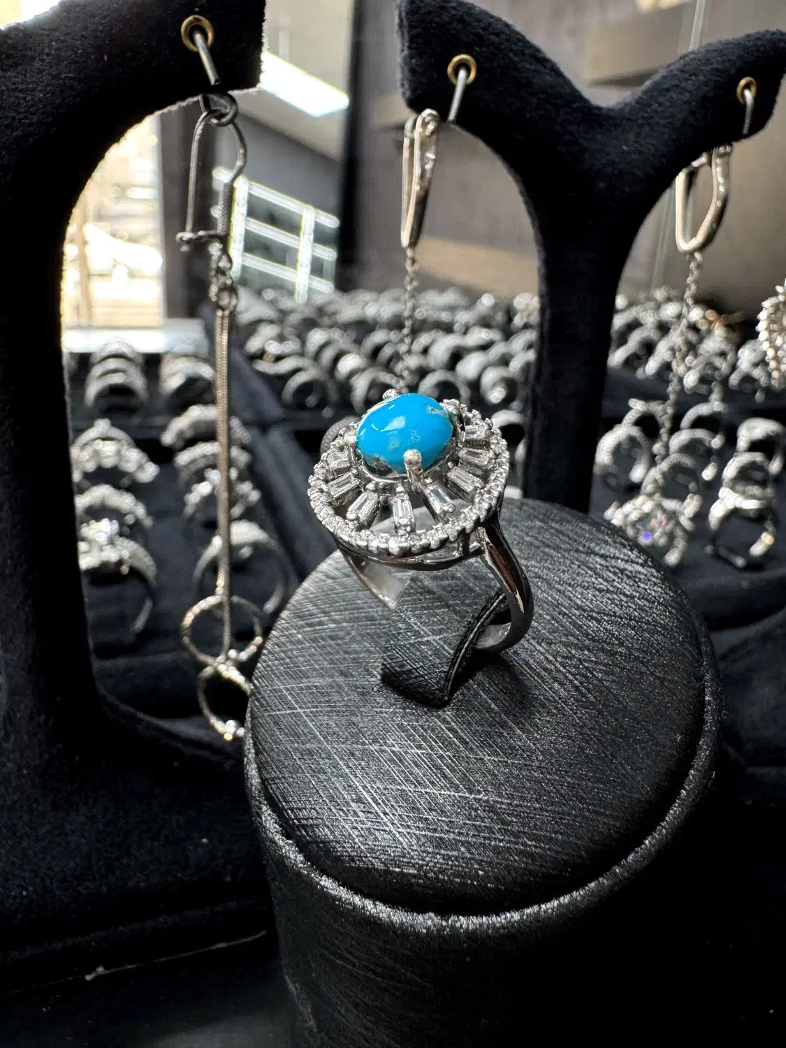 انگشترنقره روکش طلا سفید|جواهرات|ایلام, |دیوار