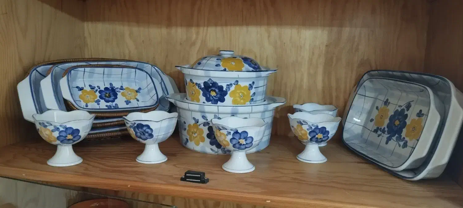 ظروف گل پنبه ای|ظروف سرو و پذیرایی|تالش, تالش|دیوار