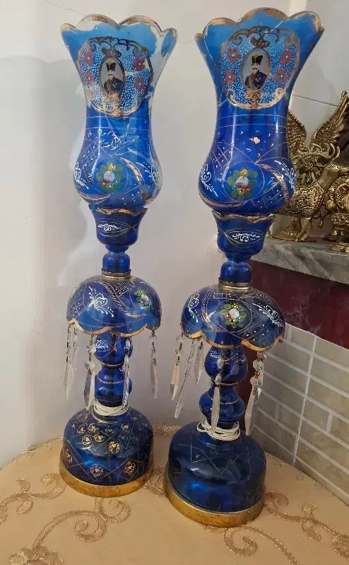 شمعدان لاله عباسی|لوستر و چراغ آویز|خرم‌آباد, |دیوار